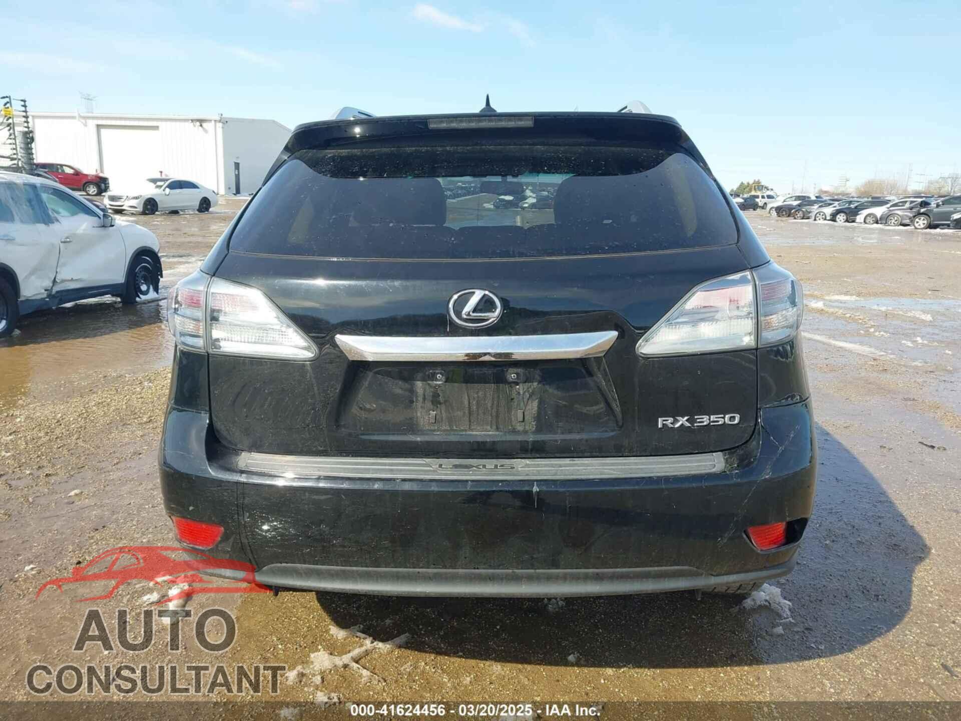 LEXUS RX 350 2012 - 2T2BK1BA9CC130654