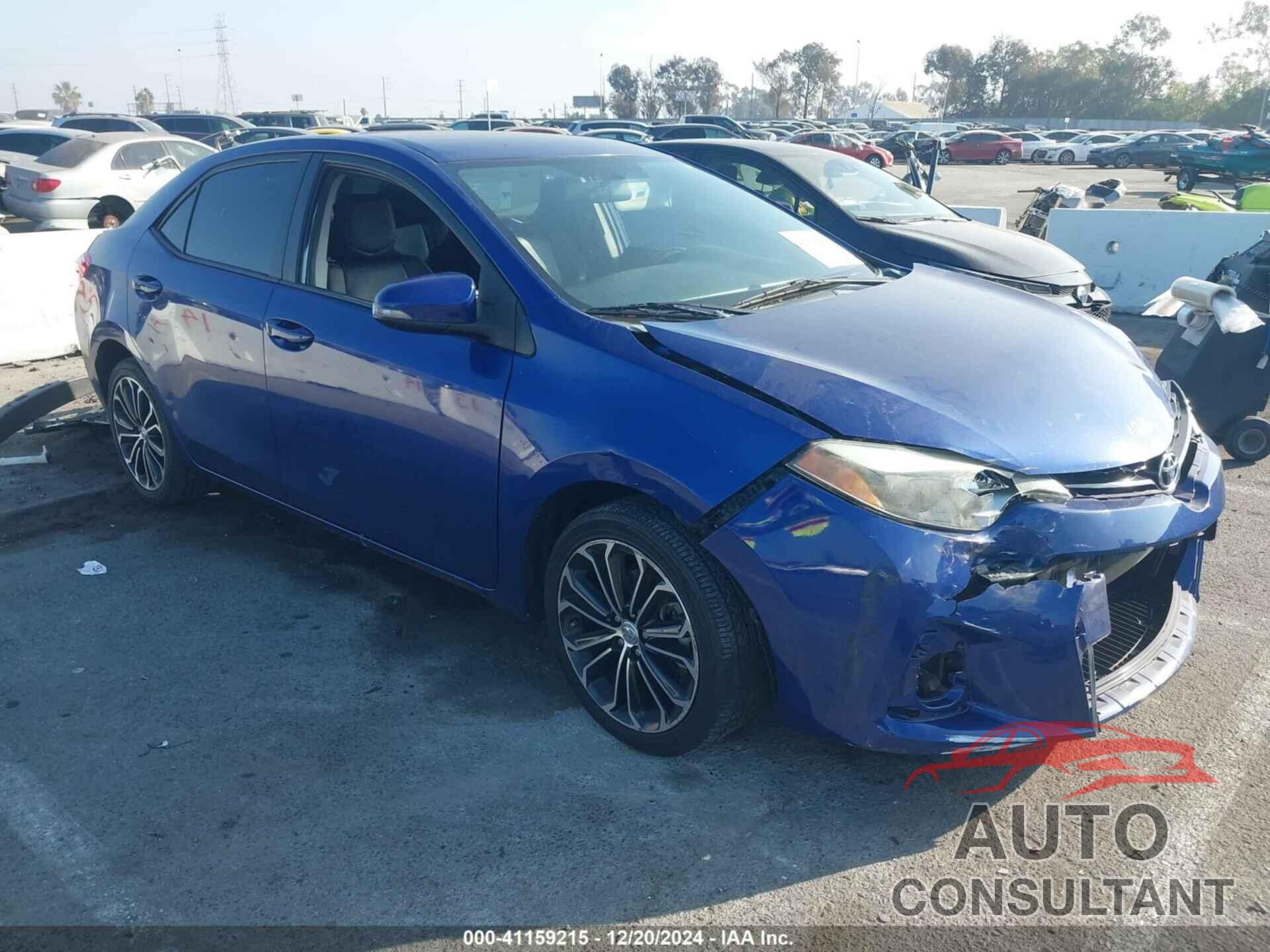 TOYOTA COROLLA 2015 - 5YFBURHE8FP180716