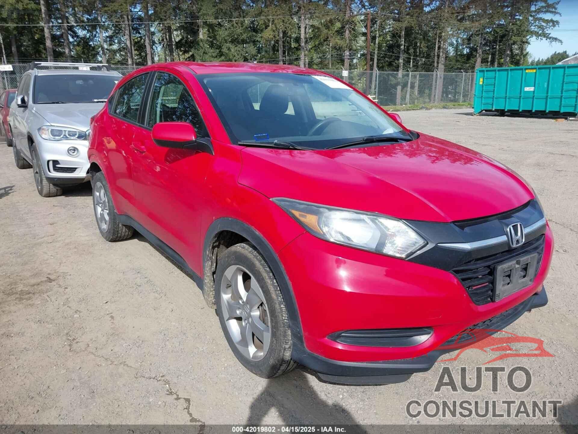 HONDA HR-V 2017 - 3CZRU6H34HG700604