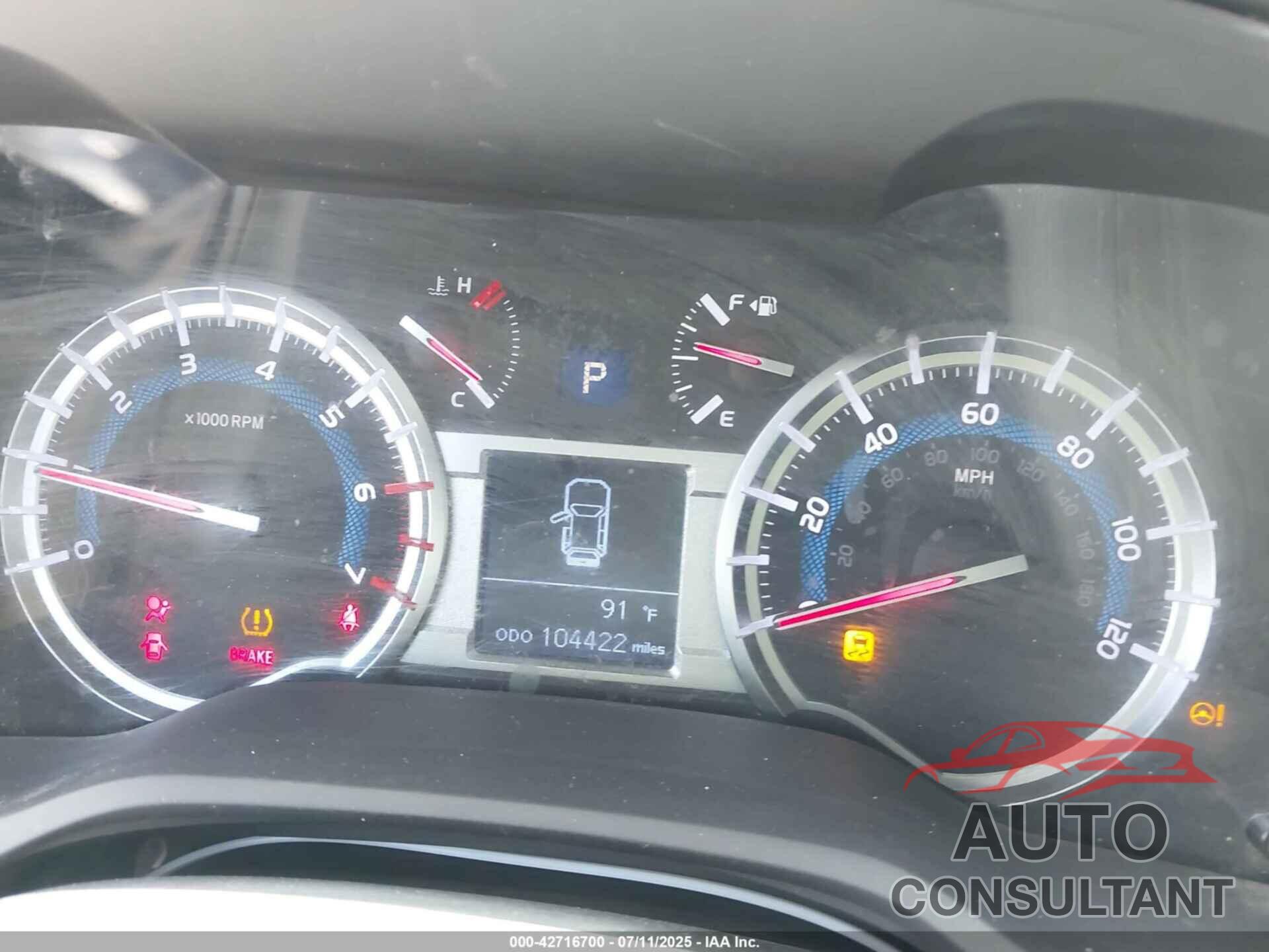 TOYOTA 4RUNNER 2019 - JTEBU5JR7K5663235