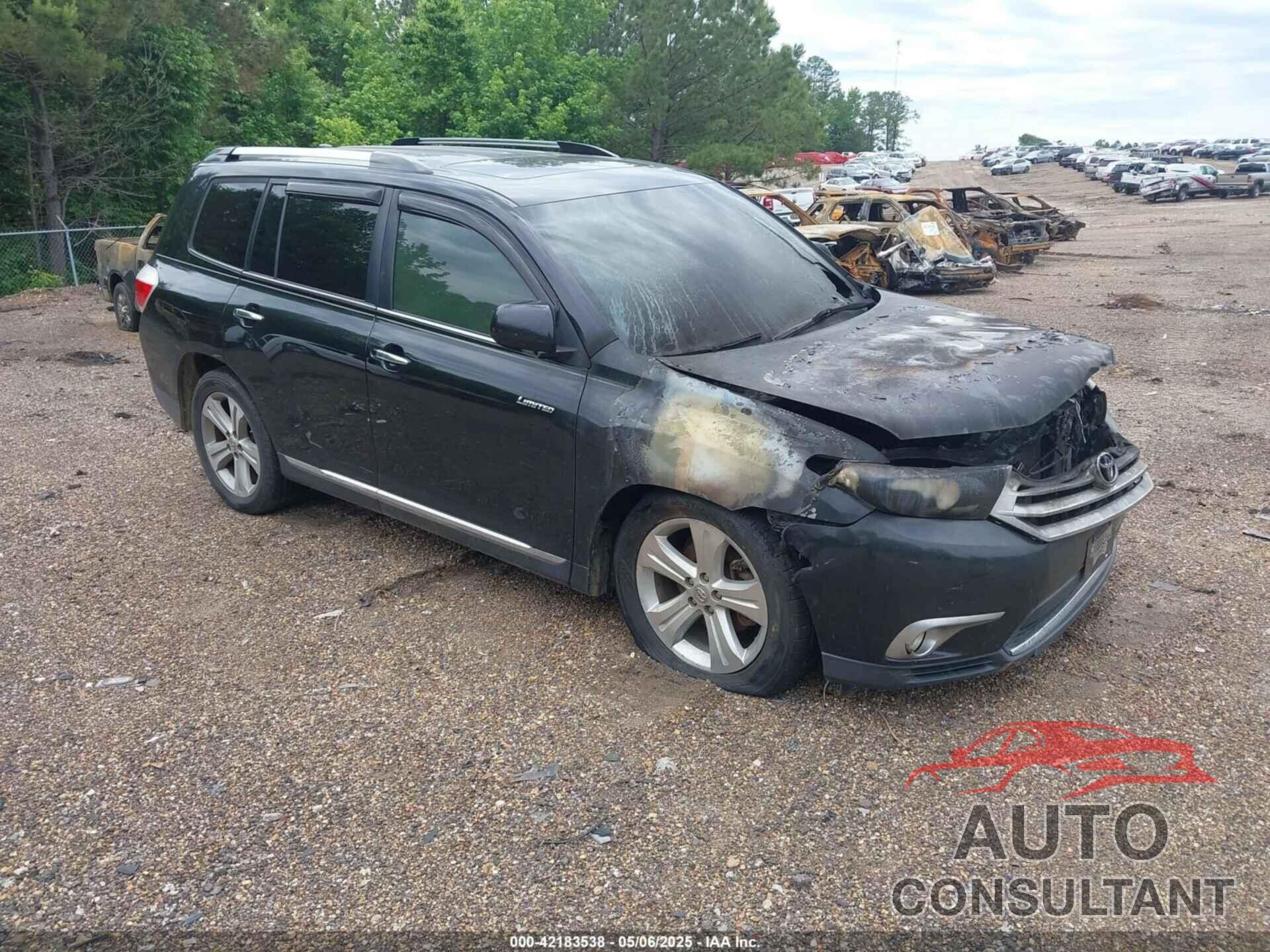 TOYOTA HIGHLANDER 2012 - 5TDDK3EH0CS144483