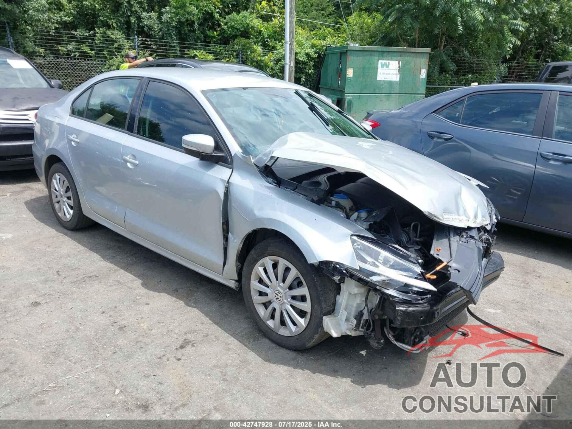 VOLKSWAGEN JETTA 2012 - 3VWDP7AJ7CM118901
