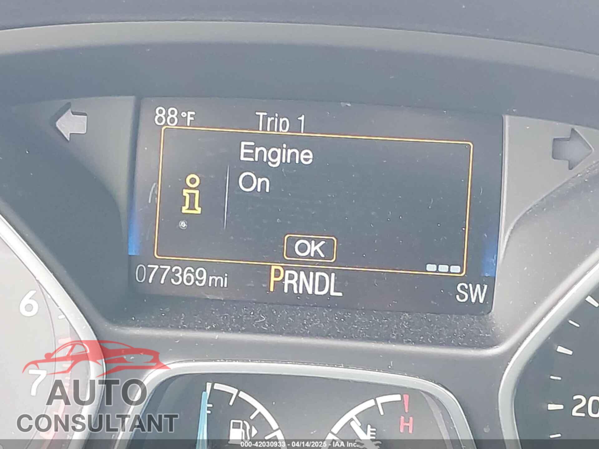 FORD FOCUS 2017 - 1FADP3F25HL338906