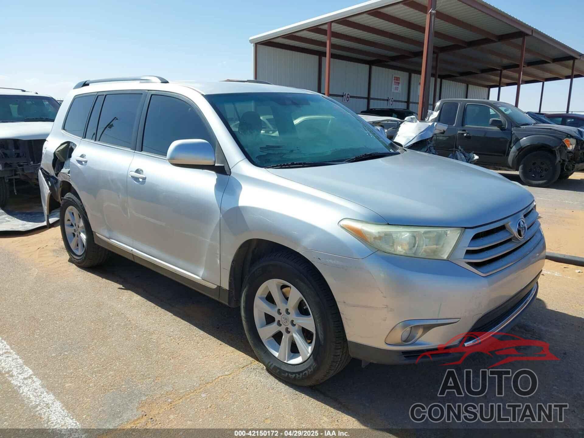 TOYOTA HIGHLANDER 2013 - 5TDZK3EH3DS109024