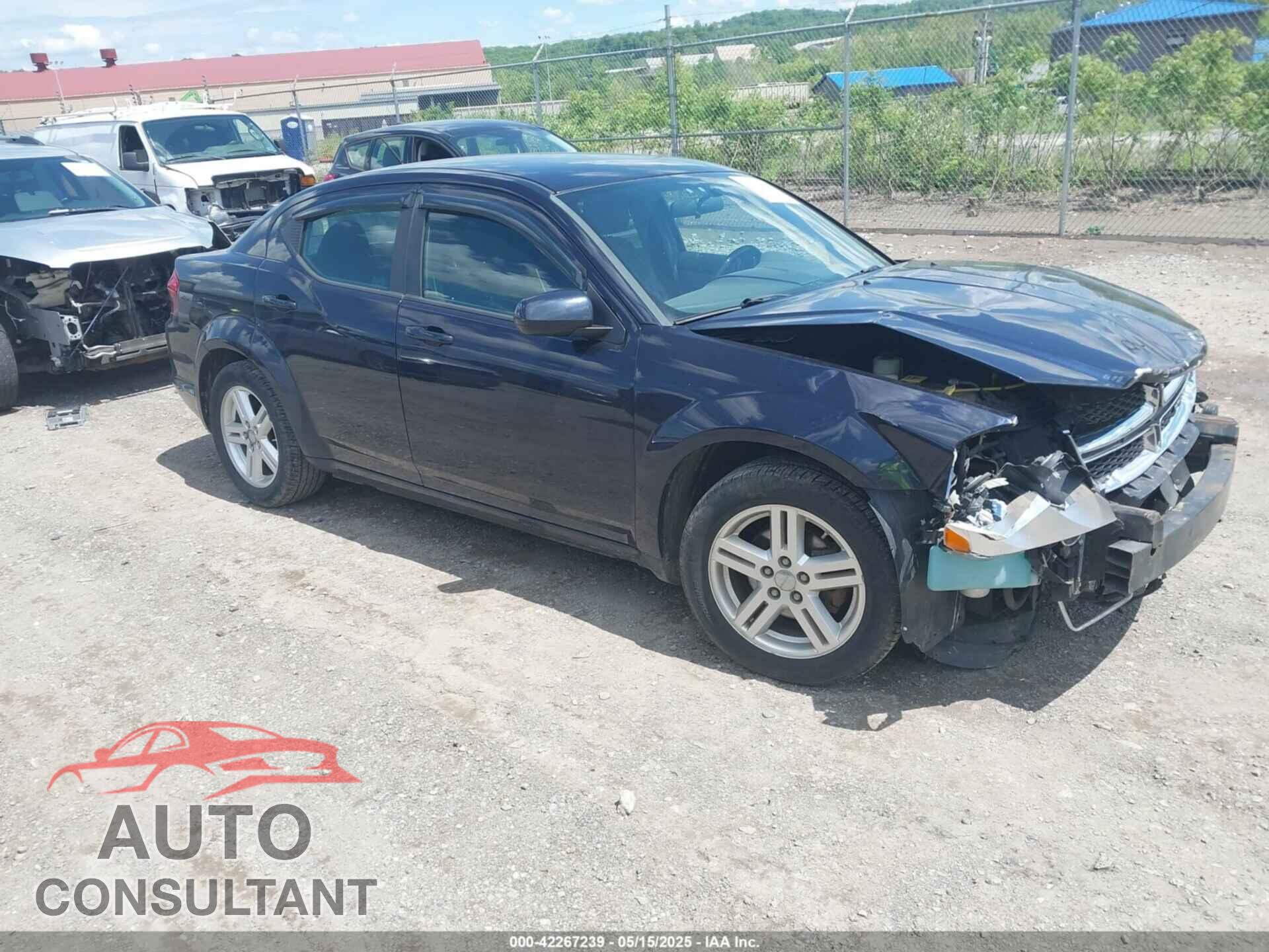 DODGE AVENGER 2012 - 1C3CDZCB2CN228287