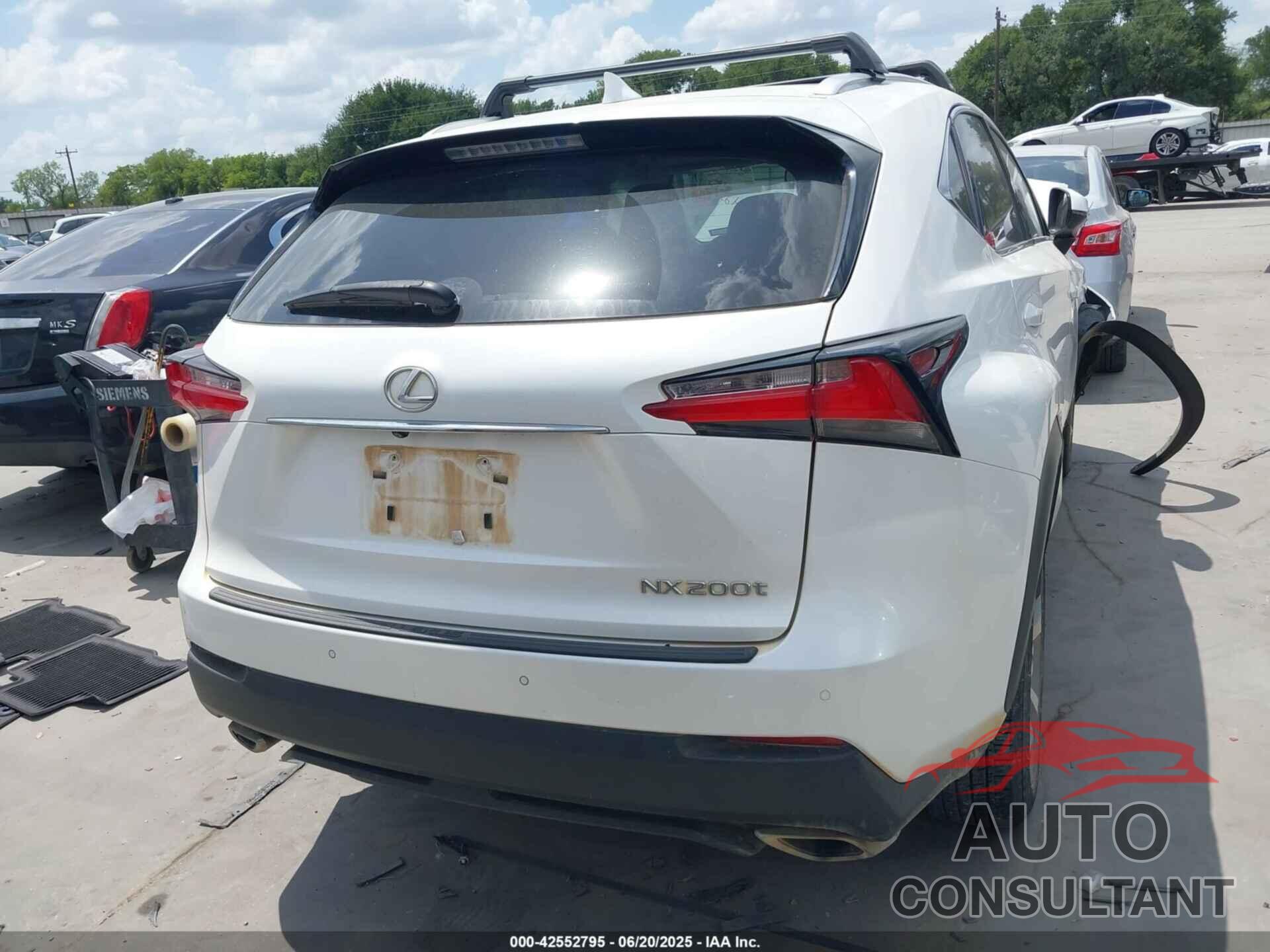 LEXUS NX 200T 2017 - JTJYARBZ5H2055170