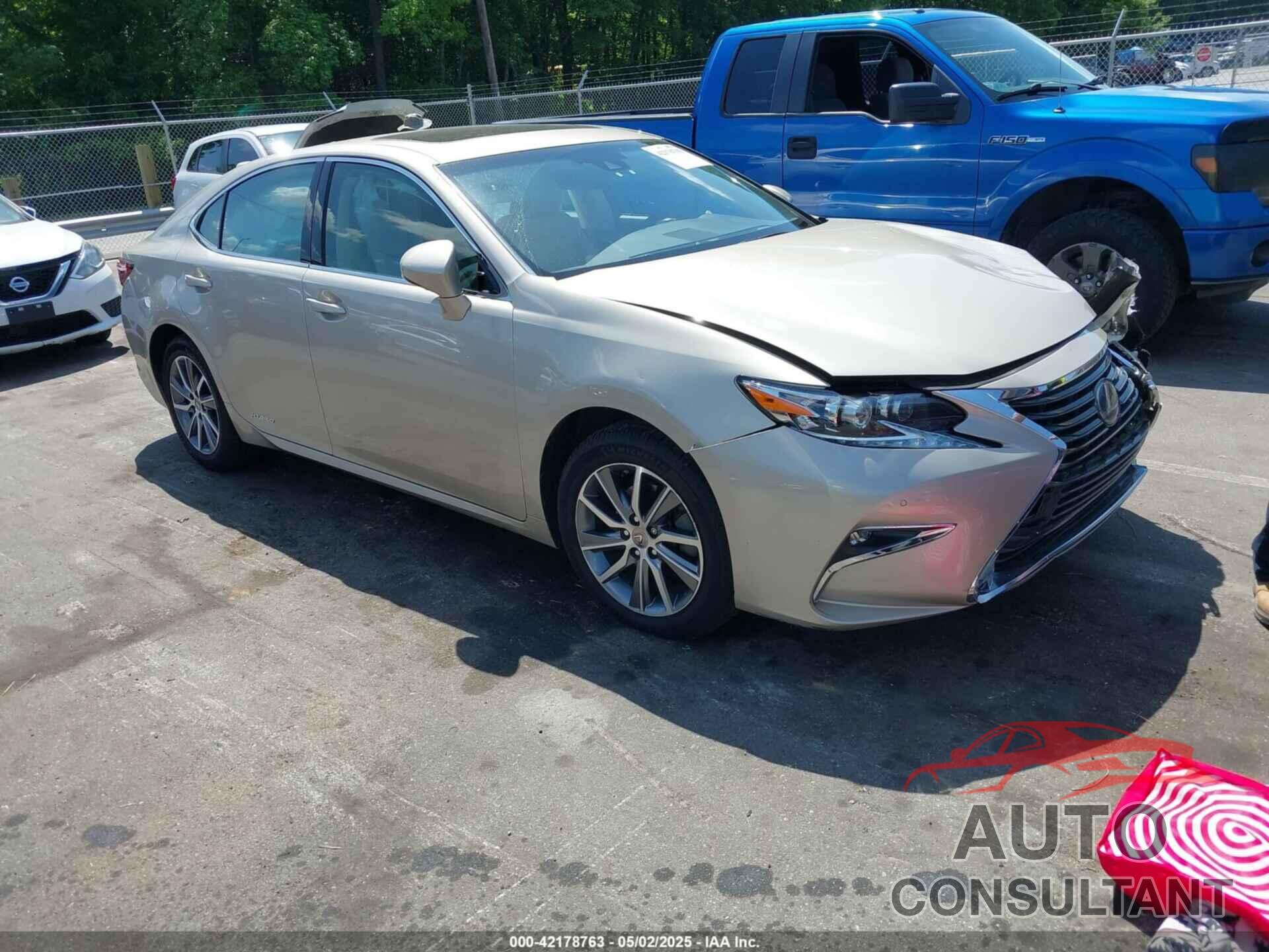 LEXUS ES 300H 2017 - JTHBW1GG8H2146662