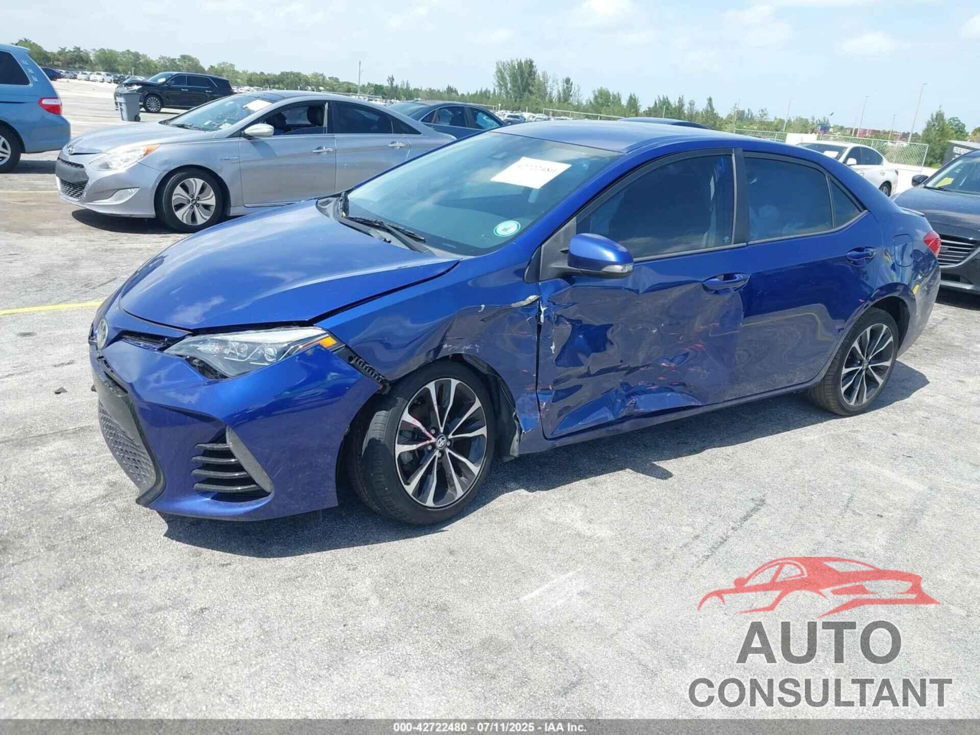 TOYOTA COROLLA 2017 - 2T1BURHE5HC774361