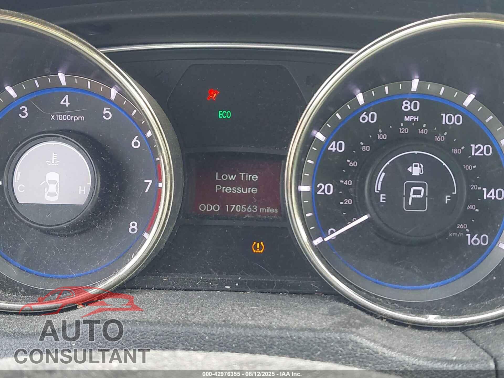 HYUNDAI SONATA 2012 - 5NPEC4AC6CH481554
