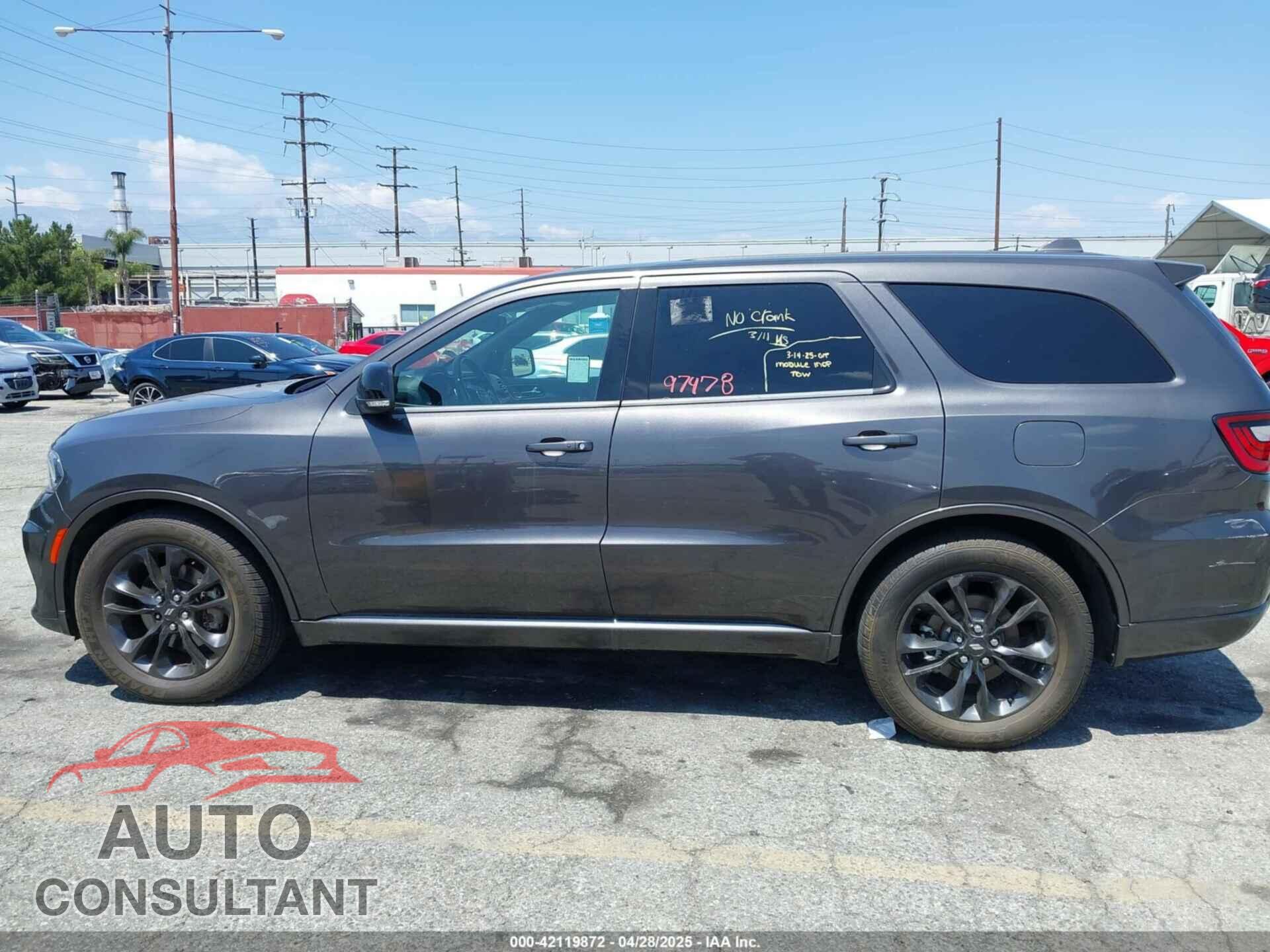 DODGE DURANGO 2021 - 1C4RDHDG7MC540807