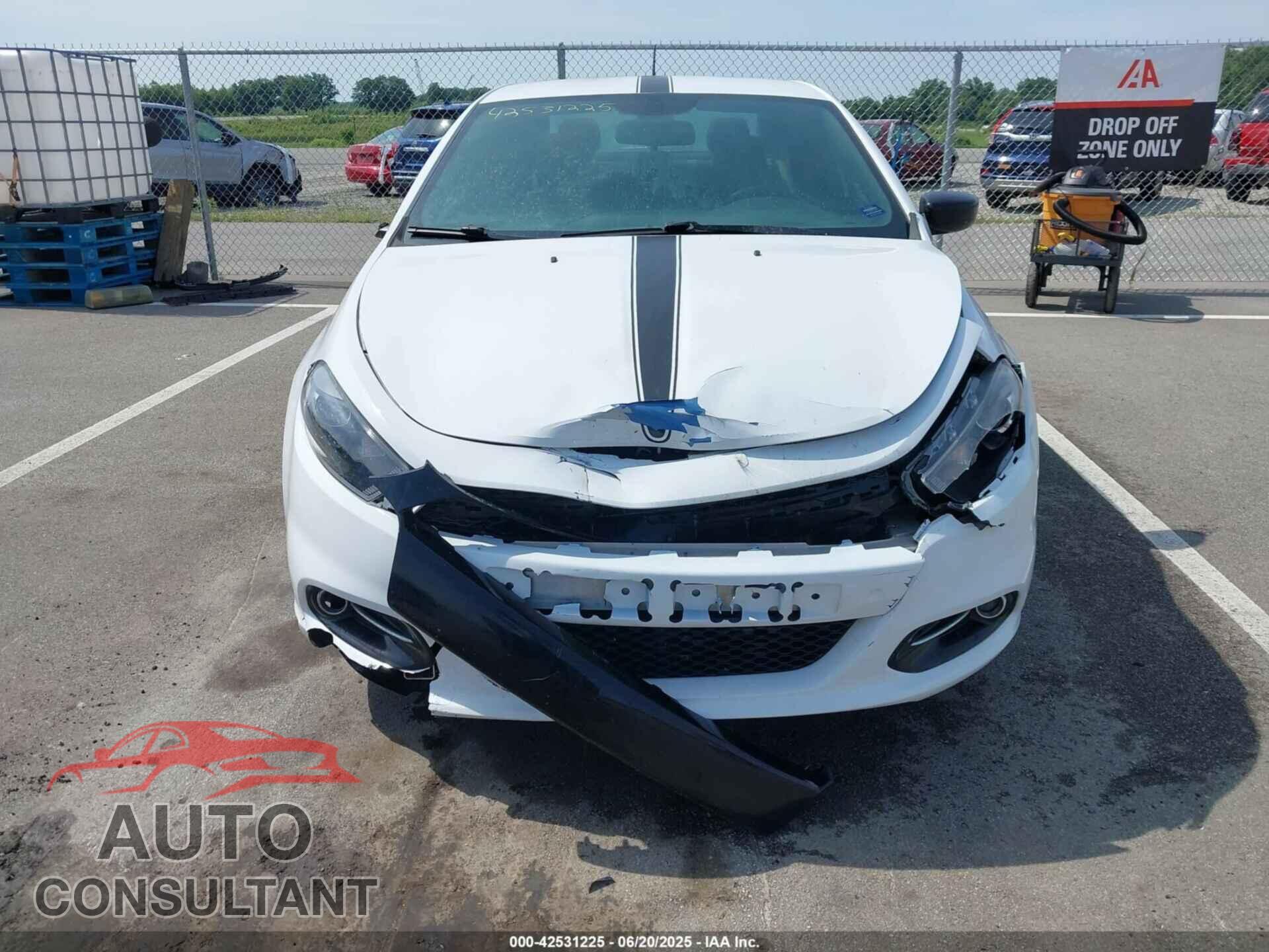 DODGE DART 2015 - 1C3CDFBB7FD127952