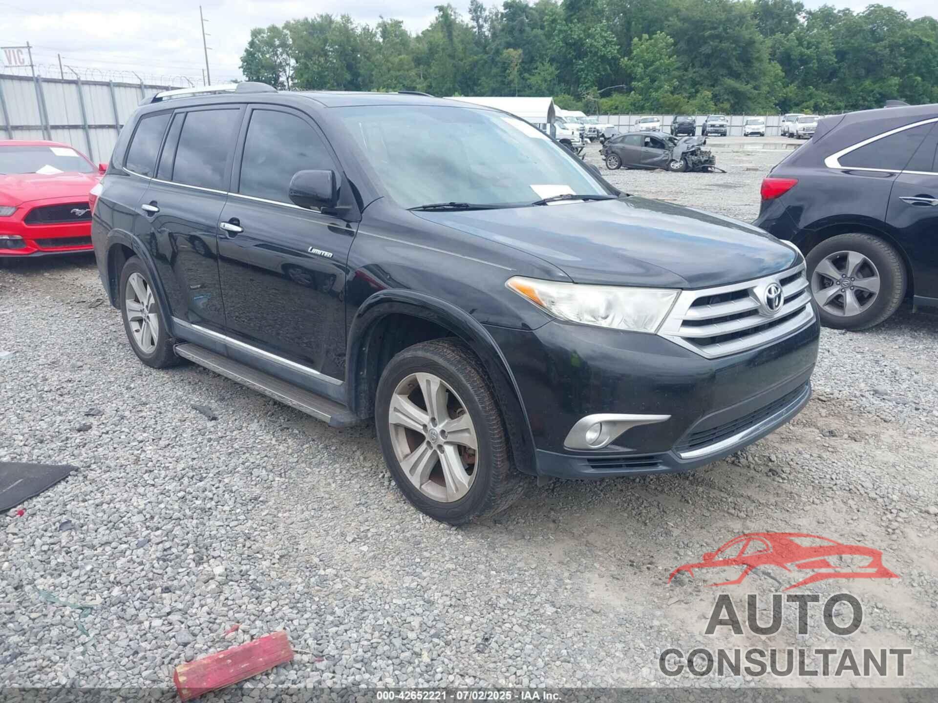 TOYOTA HIGHLANDER 2012 - 5TDYK3EH5CS087859