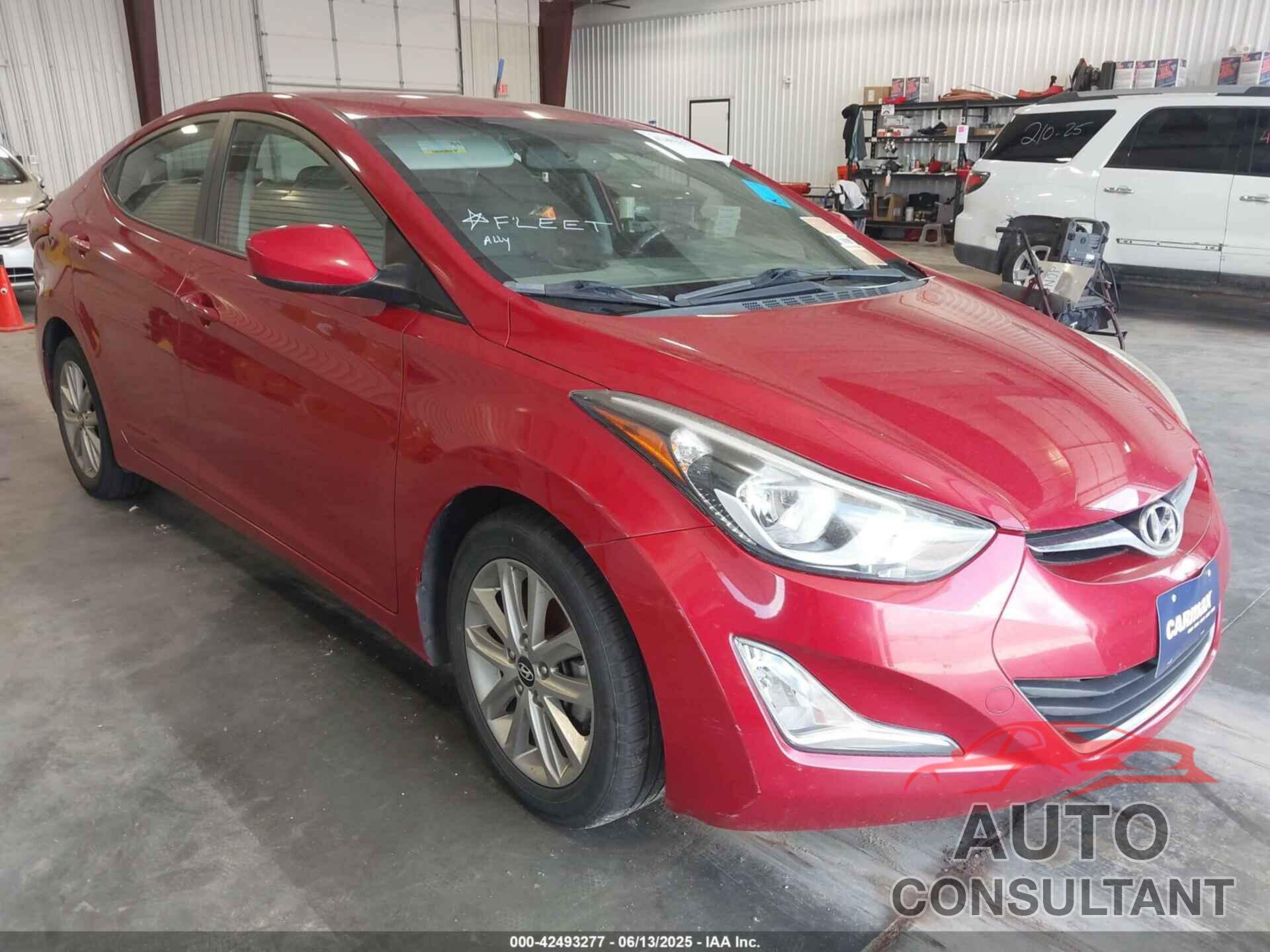 HYUNDAI ELANTRA 2014 - KMHDH4AE7EU159427