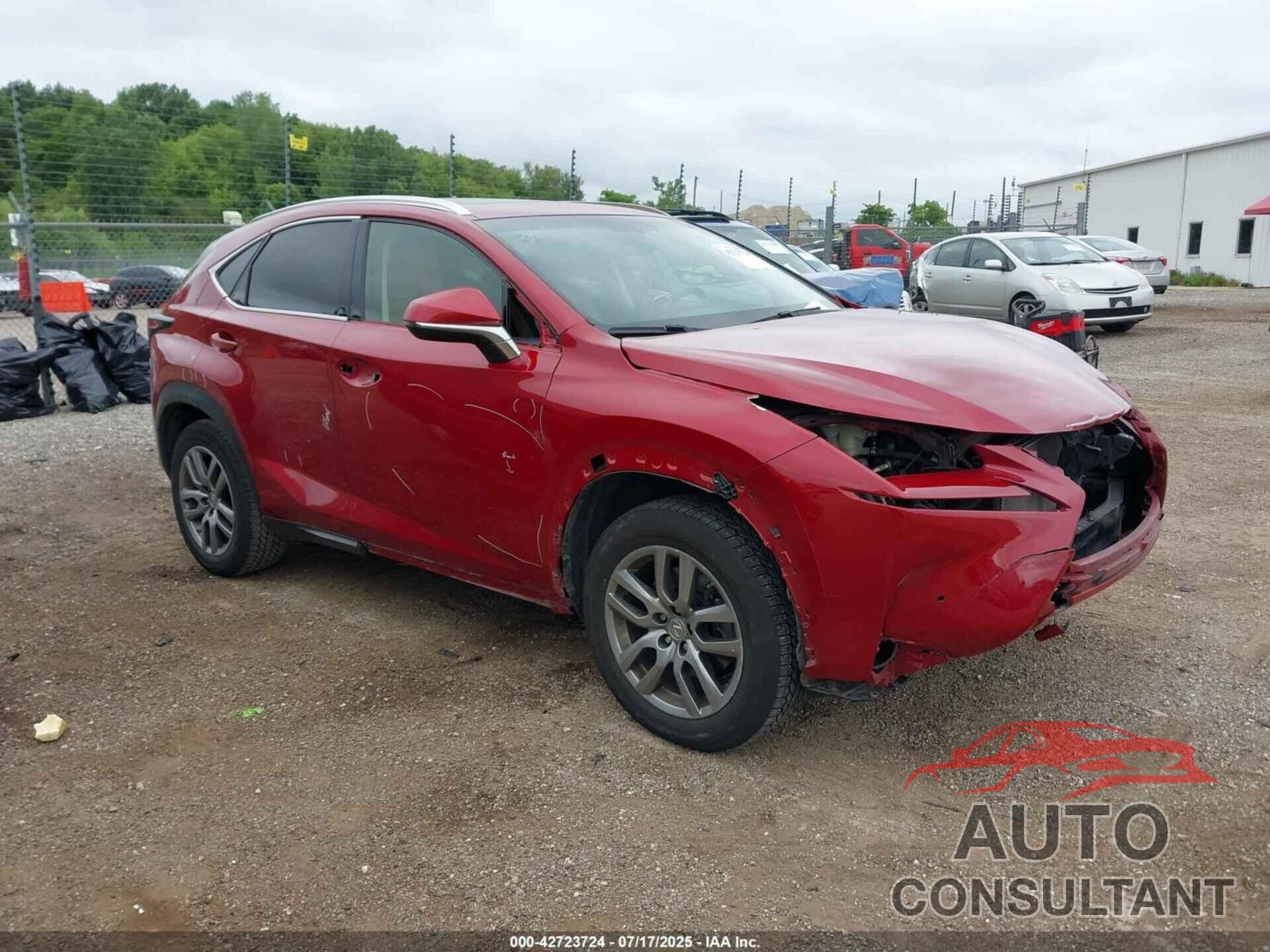 LEXUS NX 200T 2016 - JTJBARBZ7G2057197