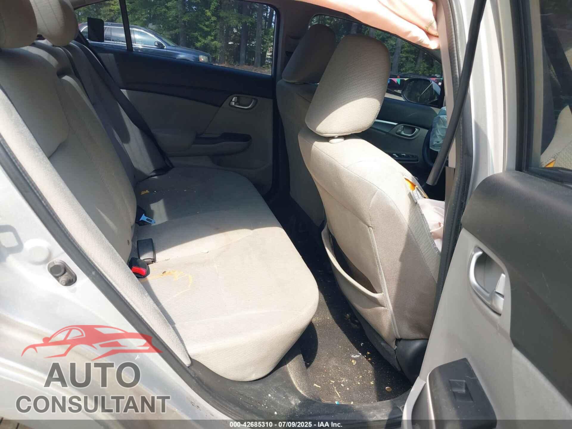 HONDA CIVIC 2013 - 19XFB2F82DE255680