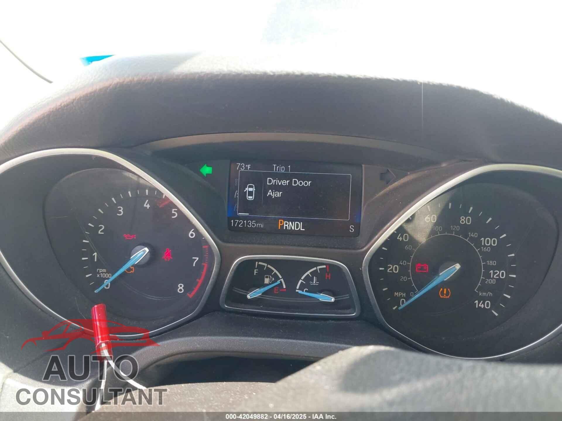 FORD FOCUS 2016 - 1FADP3F25GL212415
