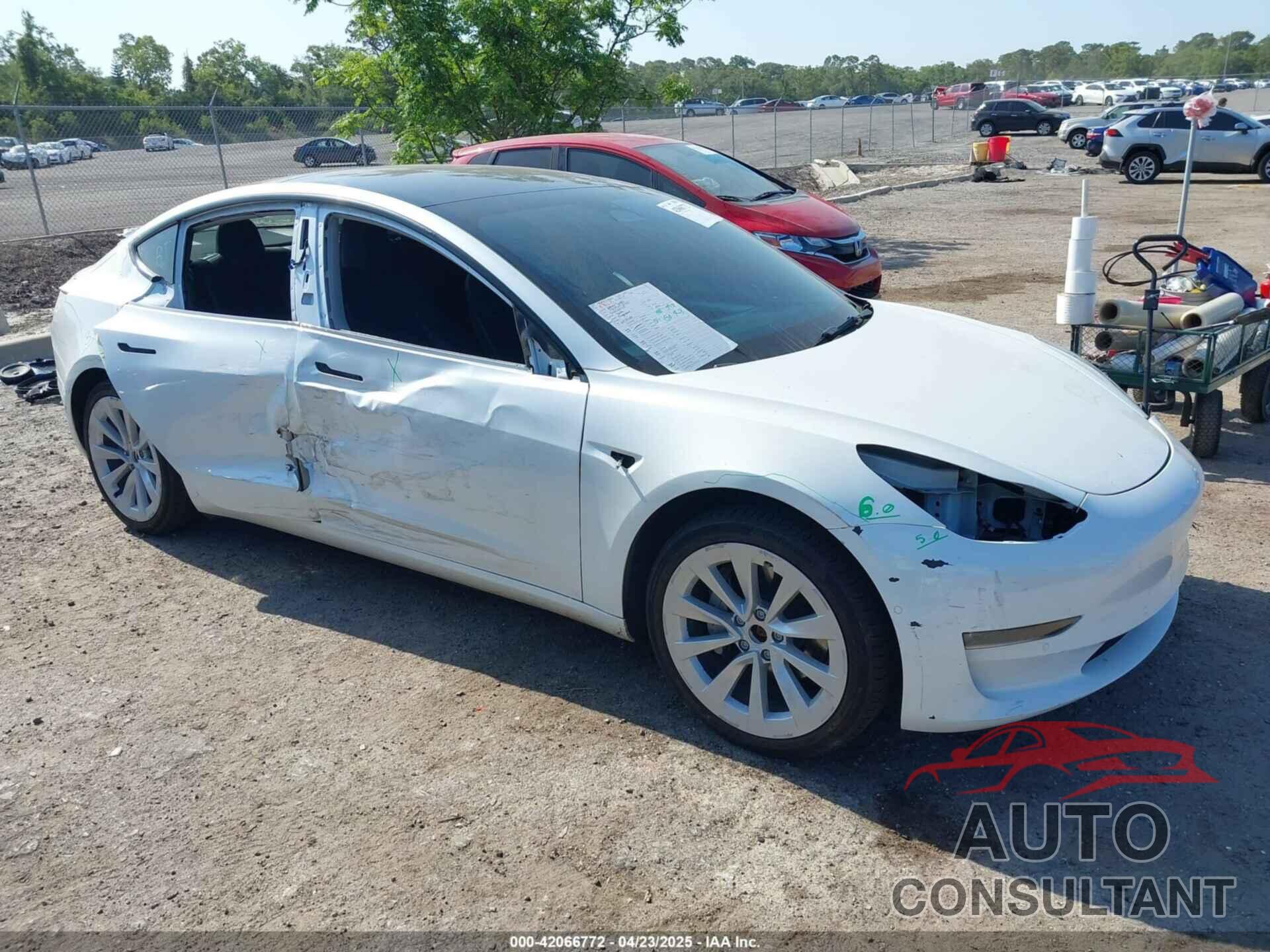 TESLA MODEL 3 2022 - 5YJ3E1EB4NF181580