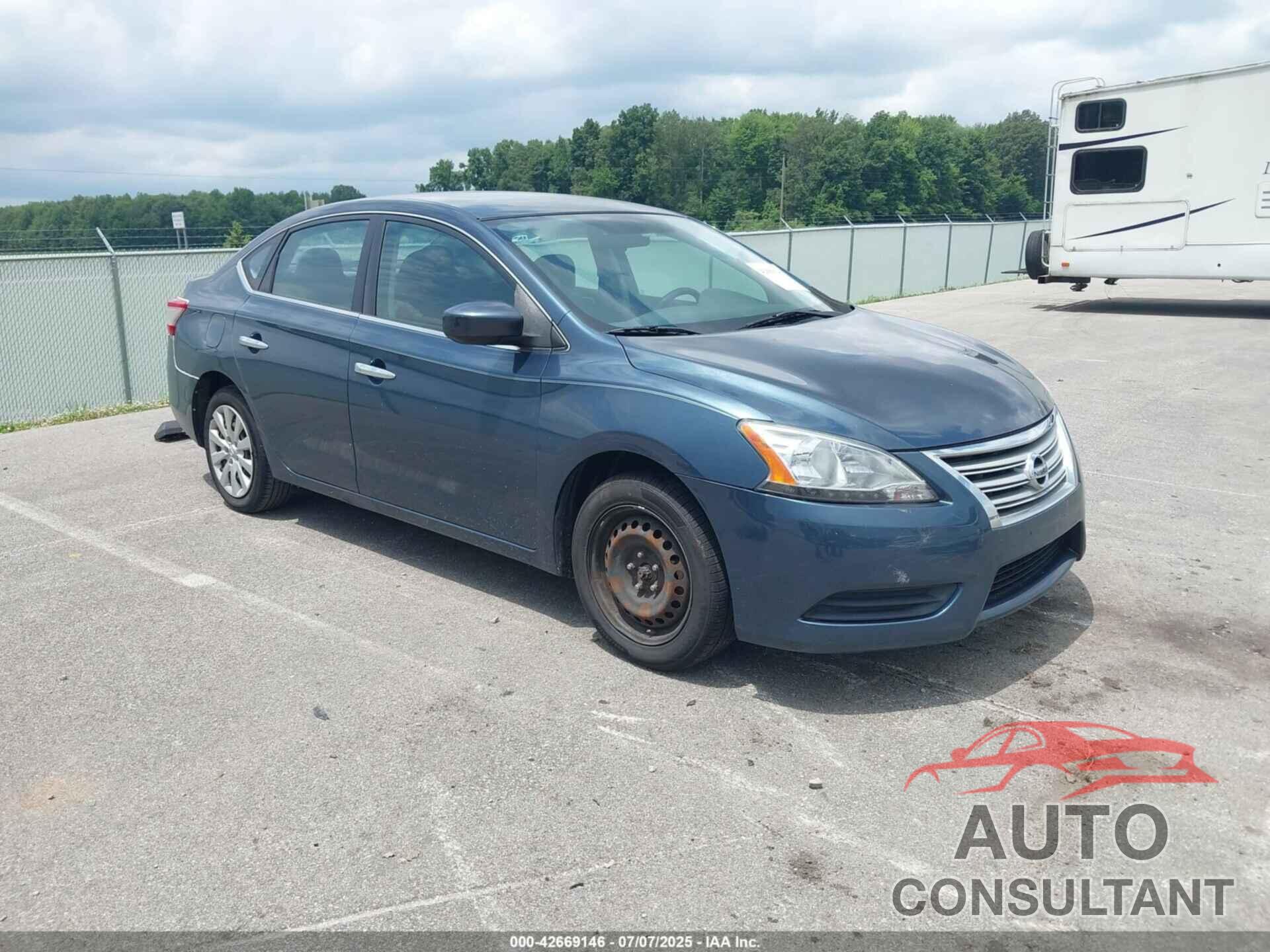NISSAN SENTRA 2013 - 3N1AB7AP3DL614796