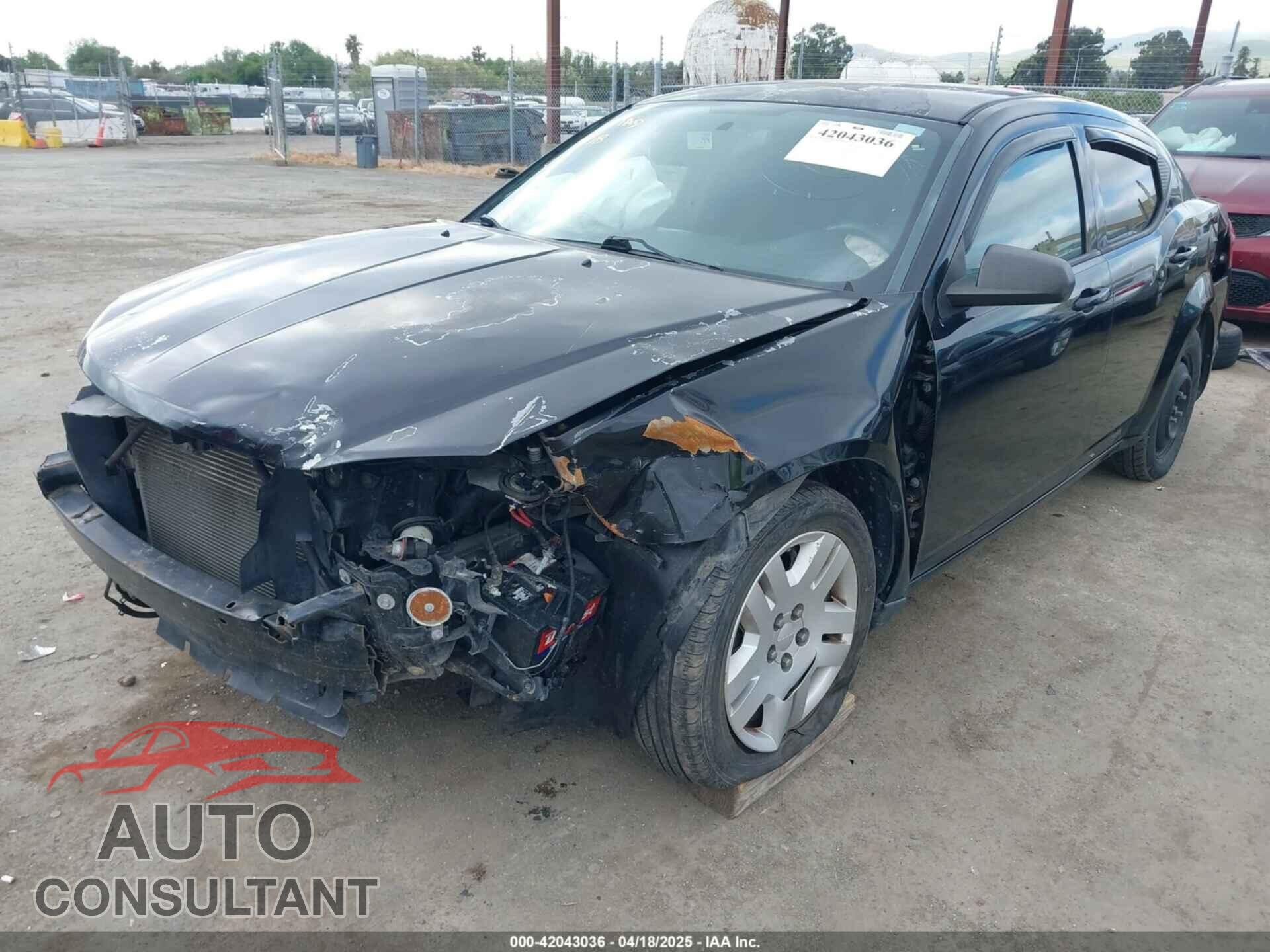 DODGE AVENGER 2012 - 1C3CDZAB1CN272672