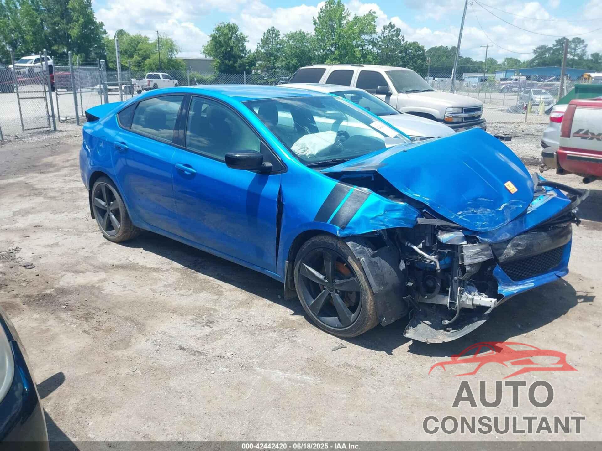 DODGE DART 2015 - 1C3CDFBBXFD298856