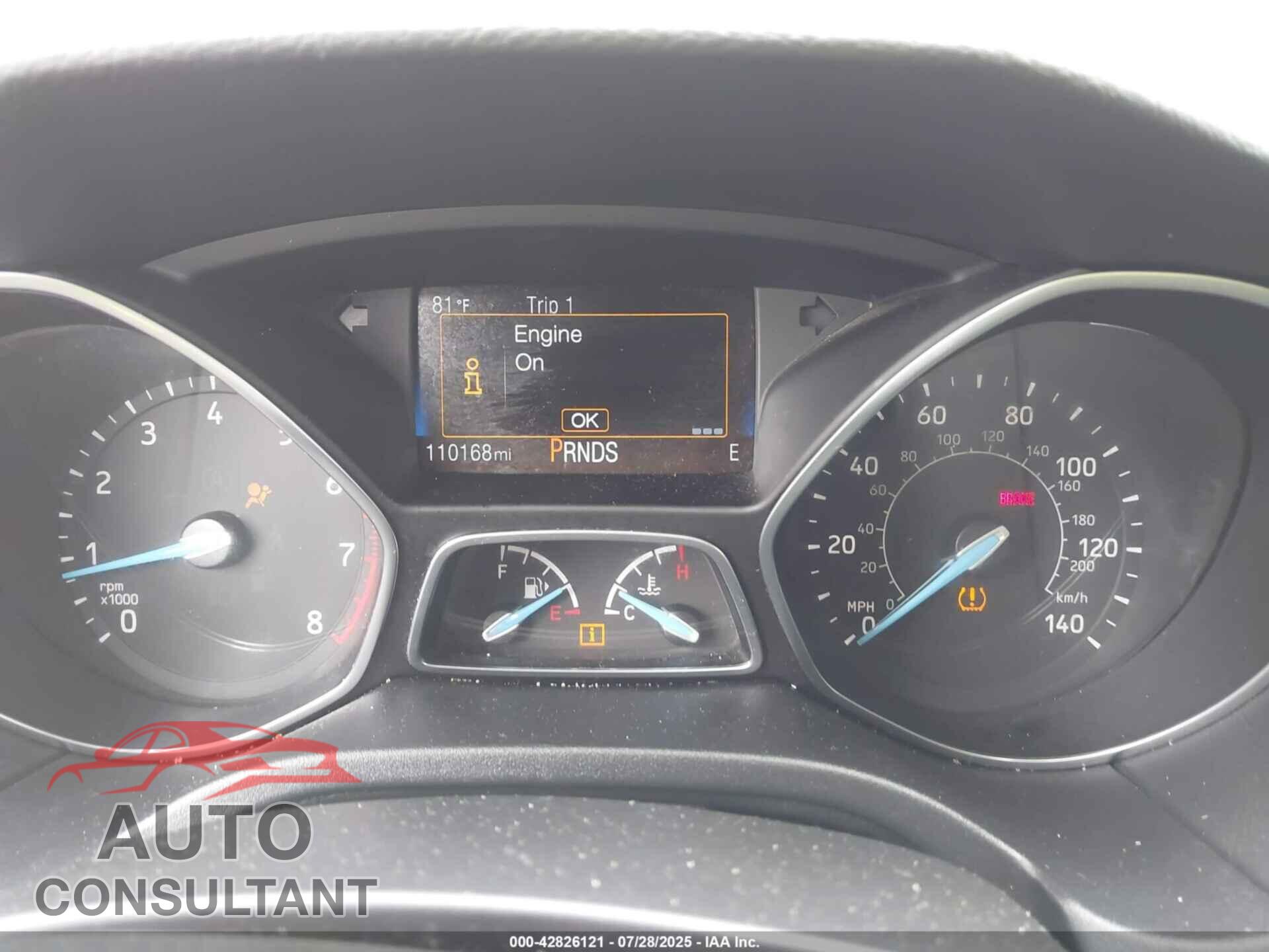 FORD FOCUS 2018 - 1FADP3FE9JL210409
