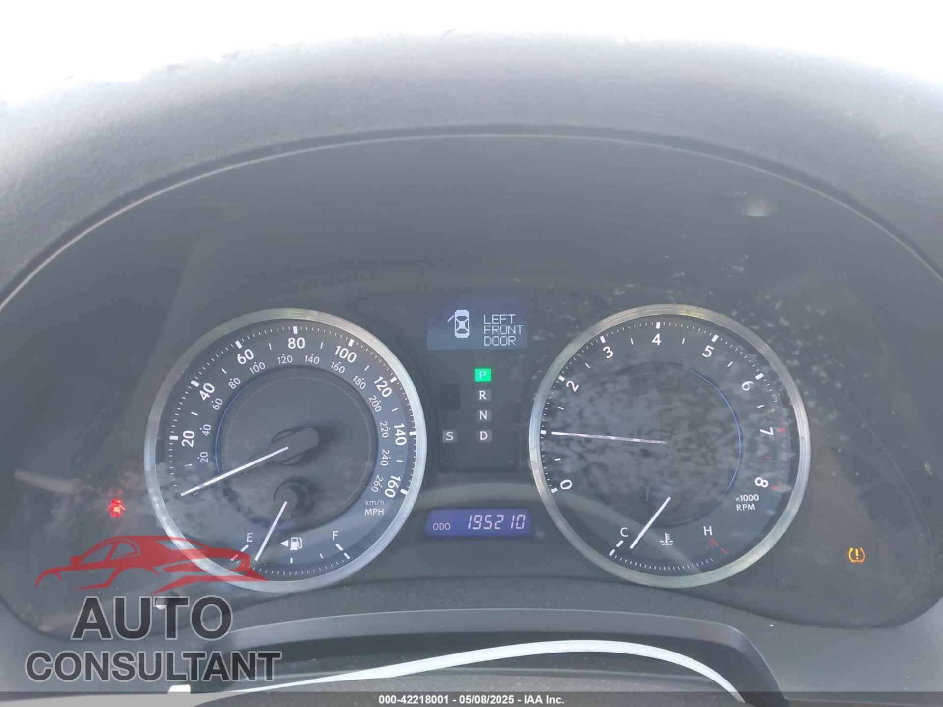 LEXUS IS 250 2011 - JTHBF5C24B5129302