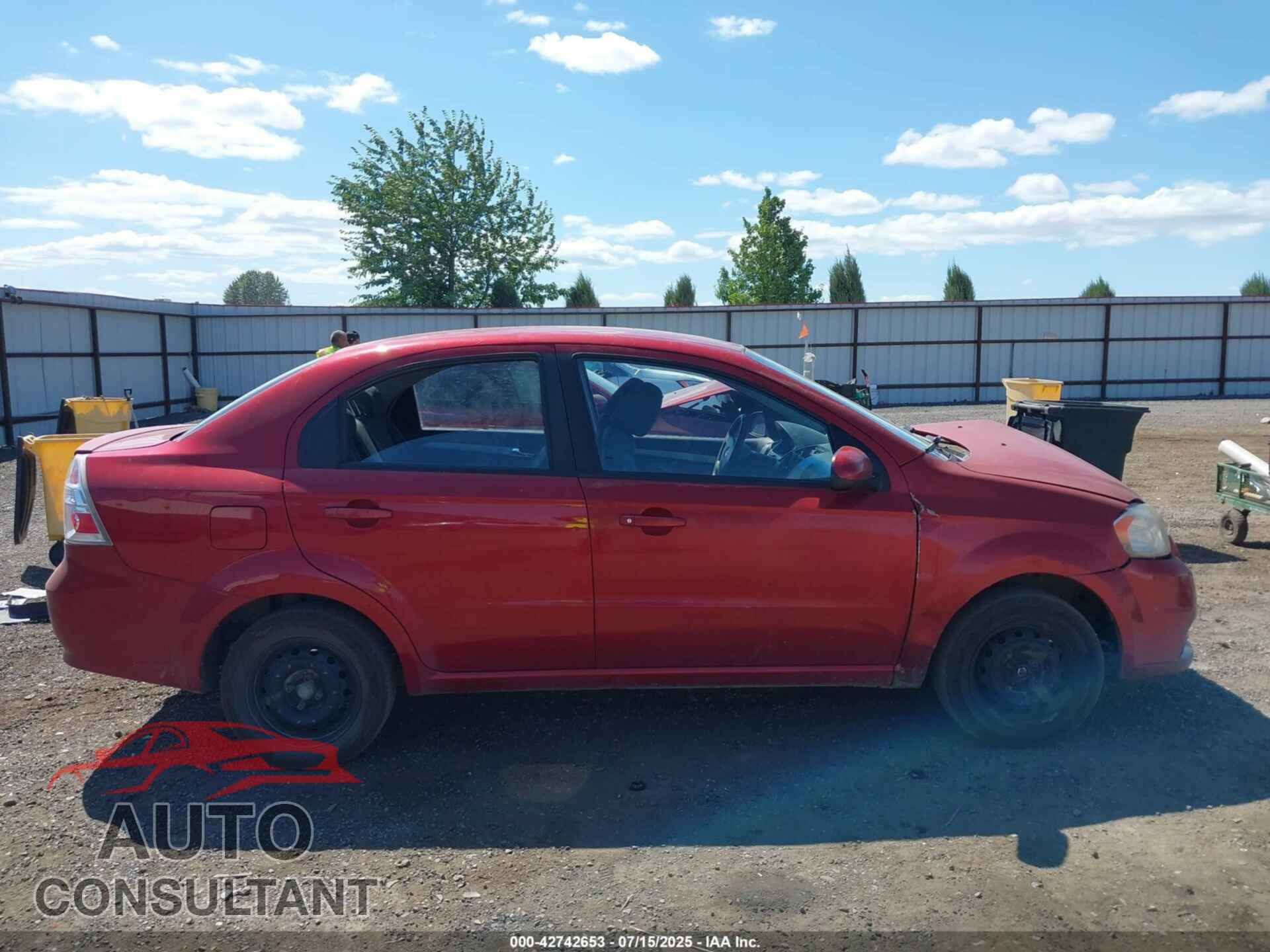 CHEVROLET AVEO 2011 - KL1TD5DE3BB240405