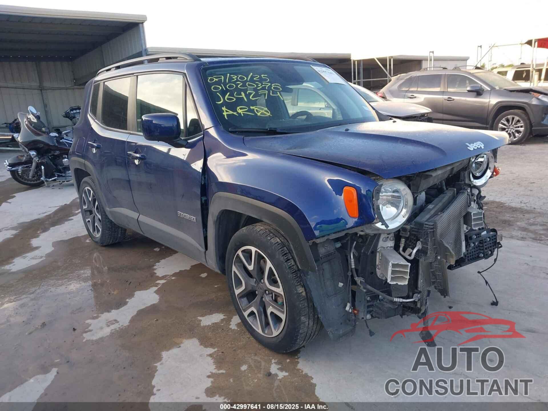 JEEP RENEGADE 2018 - ZACCJABB0JPJ64274