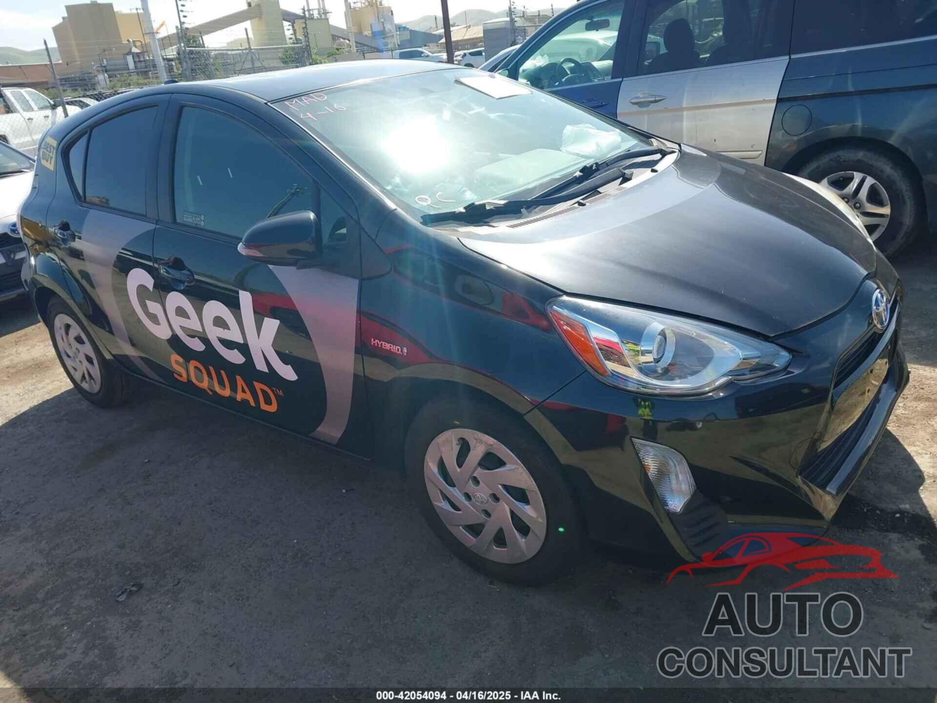 TOYOTA PRIUS C 2016 - JTDKDTB31G1124885