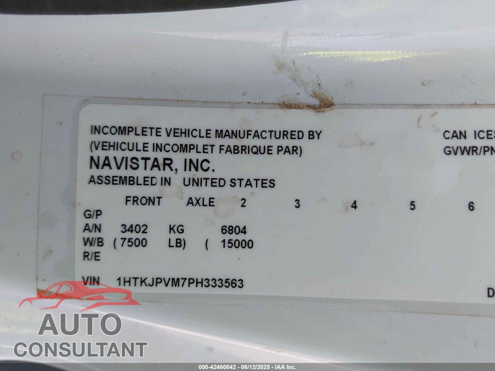CHEVROLET SILVERADO MD 2023 - 1HTKJPVM7PH333563