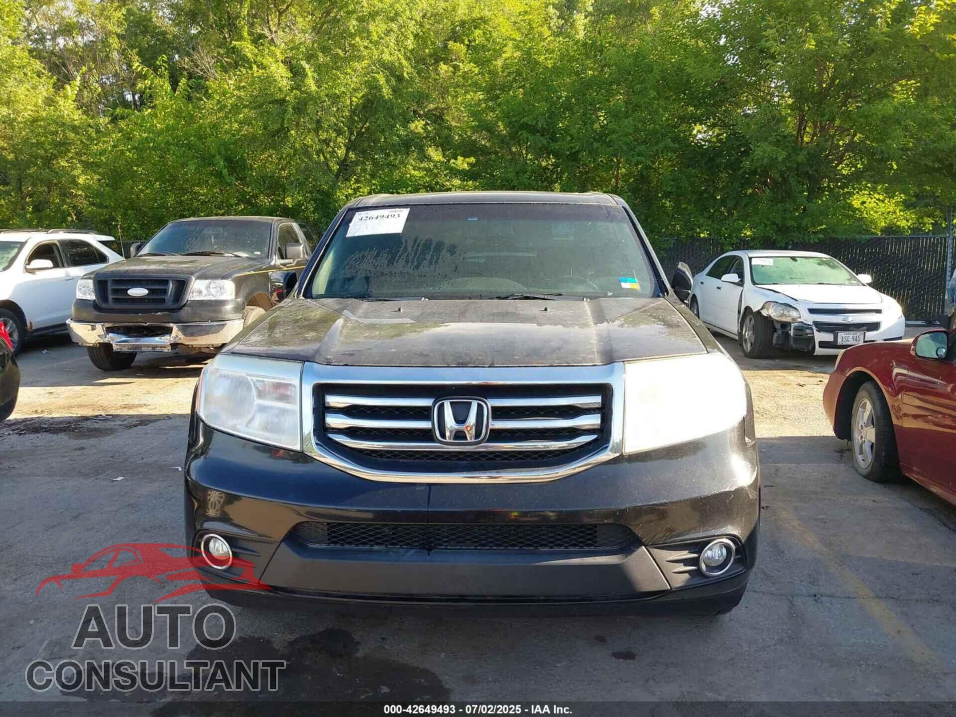 HONDA PILOT 2012 - 5FNYF4H62CB086015