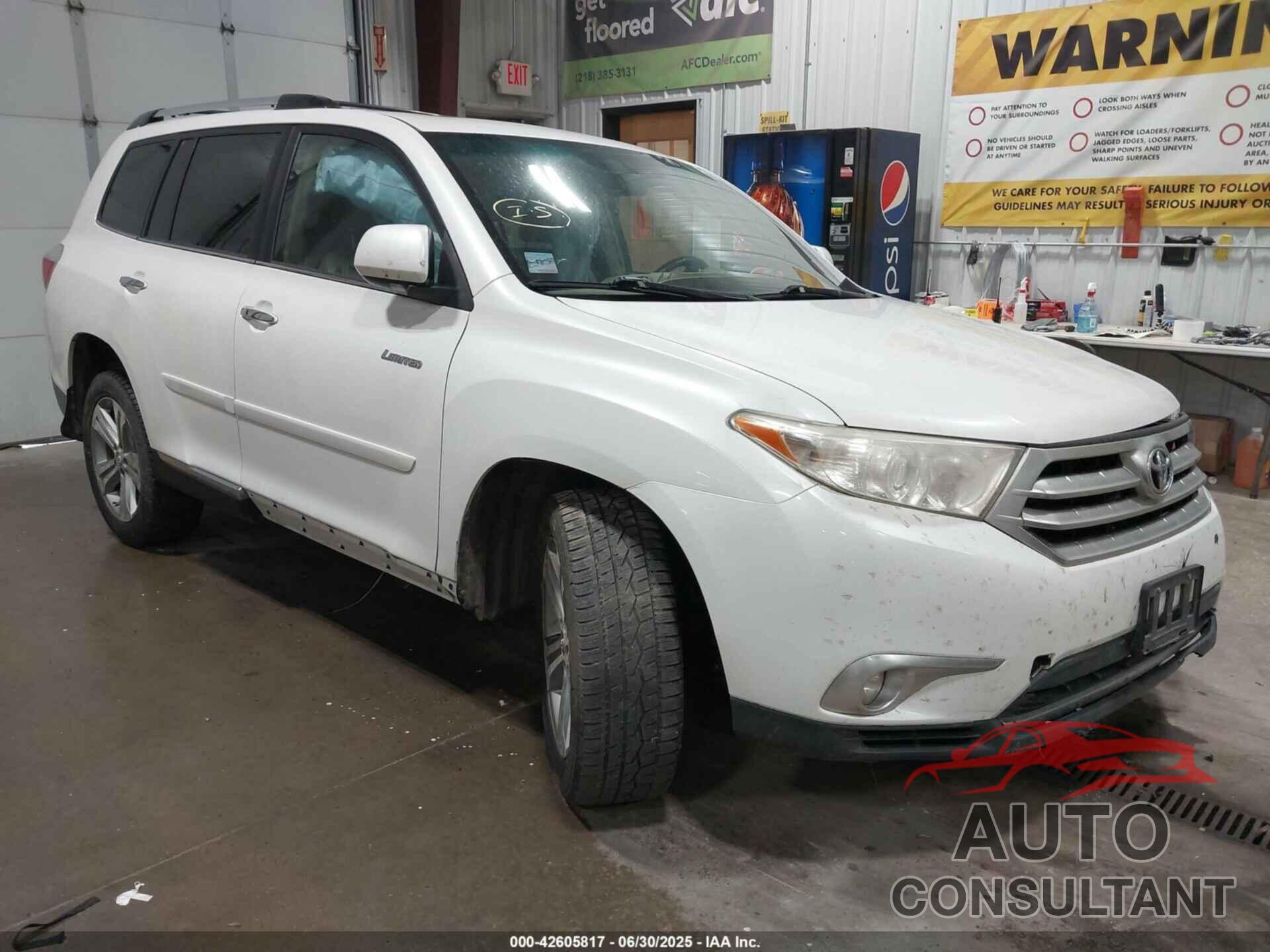 TOYOTA HIGHLANDER 2013 - 5TDDK3EH6DS251104