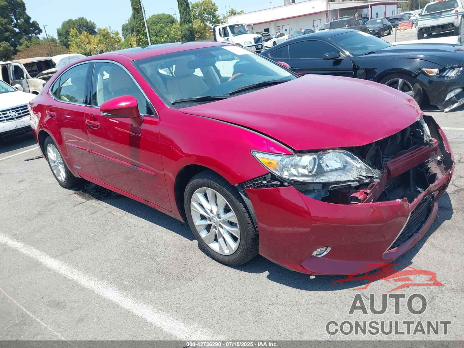 LEXUS ES 300H 2014 - JTHBW1GG7E2051912
