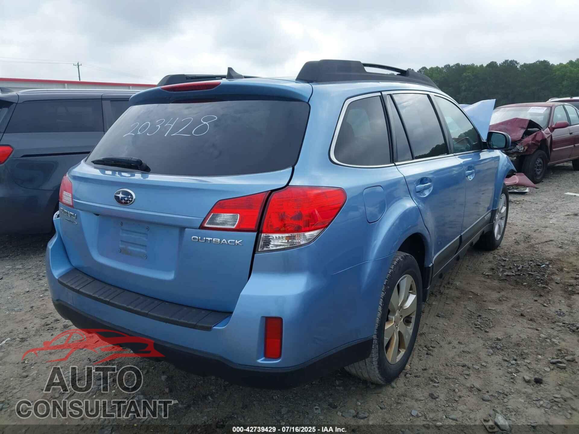 SUBARU OUTBACK 2011 - 4S4BRCLC1B3380128