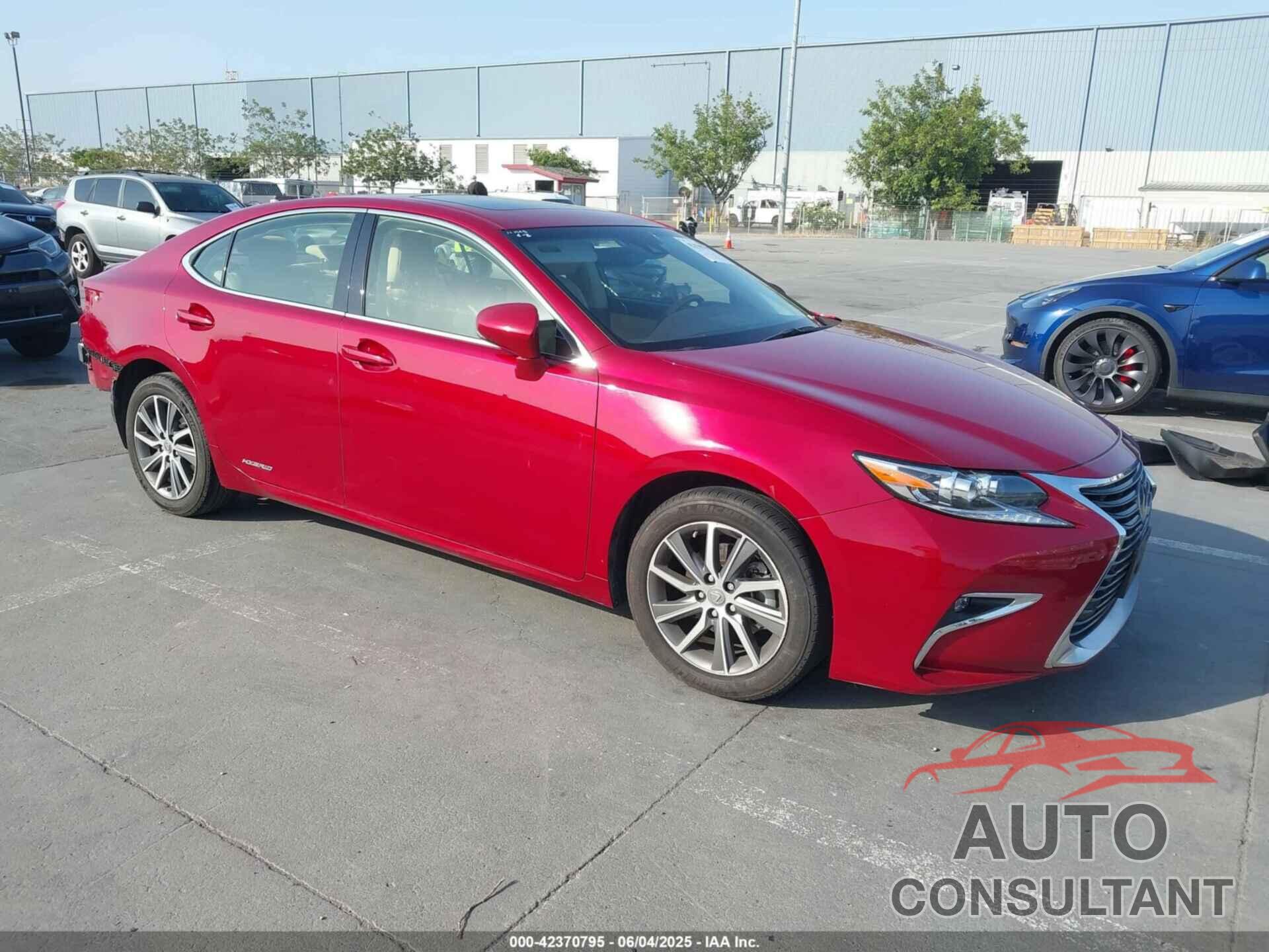 LEXUS ES 300H 2018 - JTHBW1GG5J2193461
