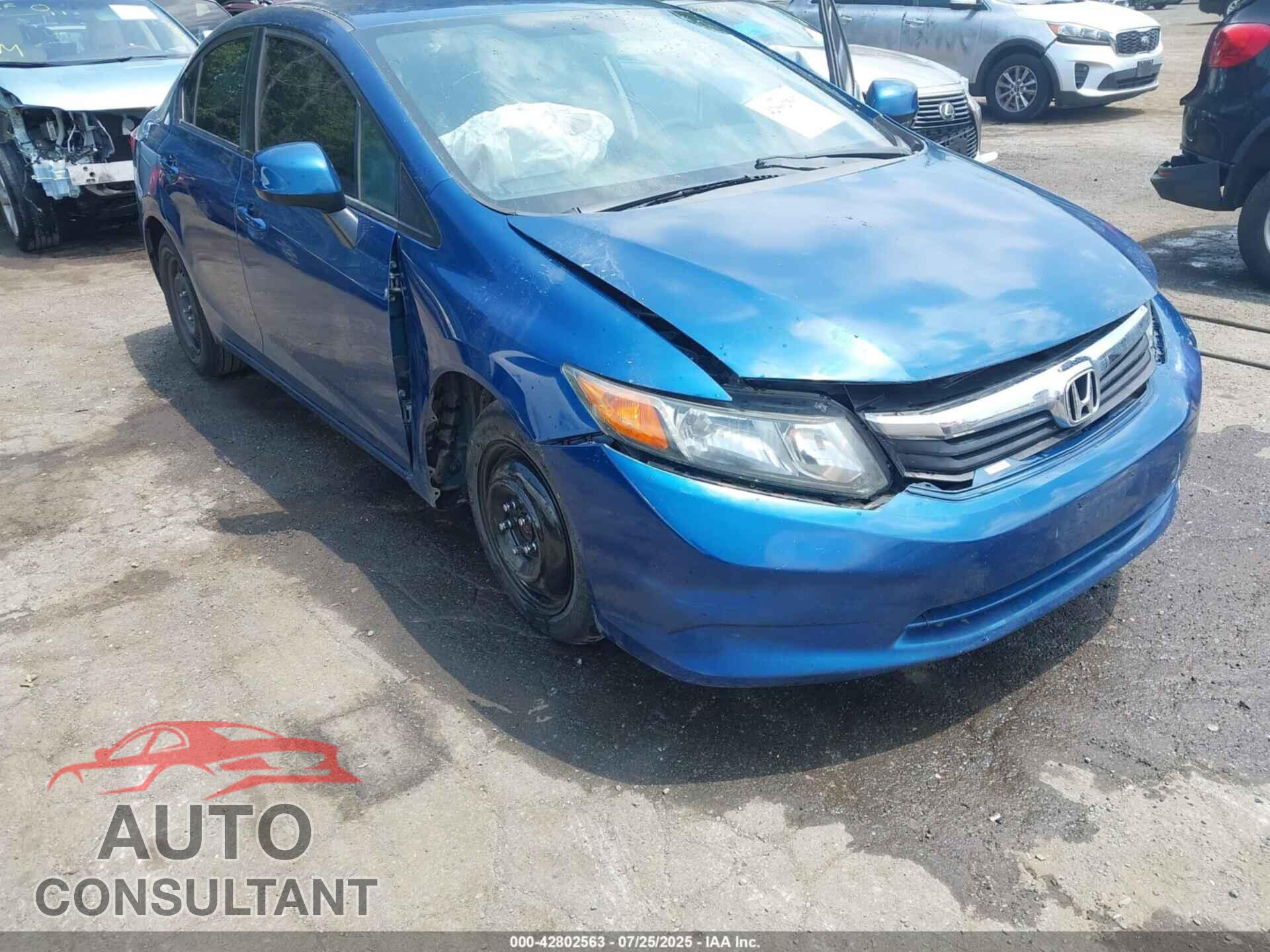 HONDA CIVIC 2012 - 19XFB2E5XCE035709