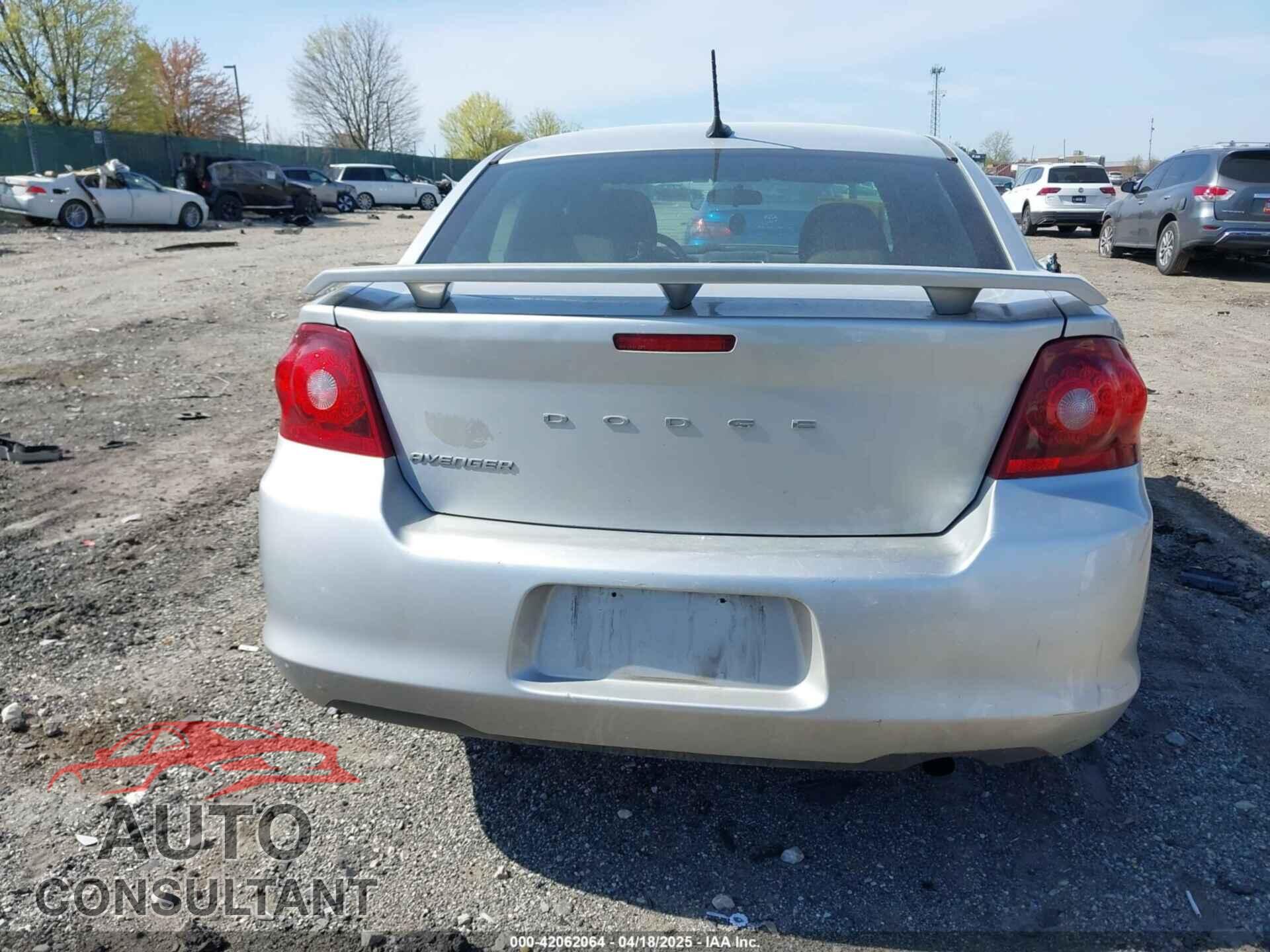 DODGE AVENGER 2012 - 1C3CDZAB6CN147327