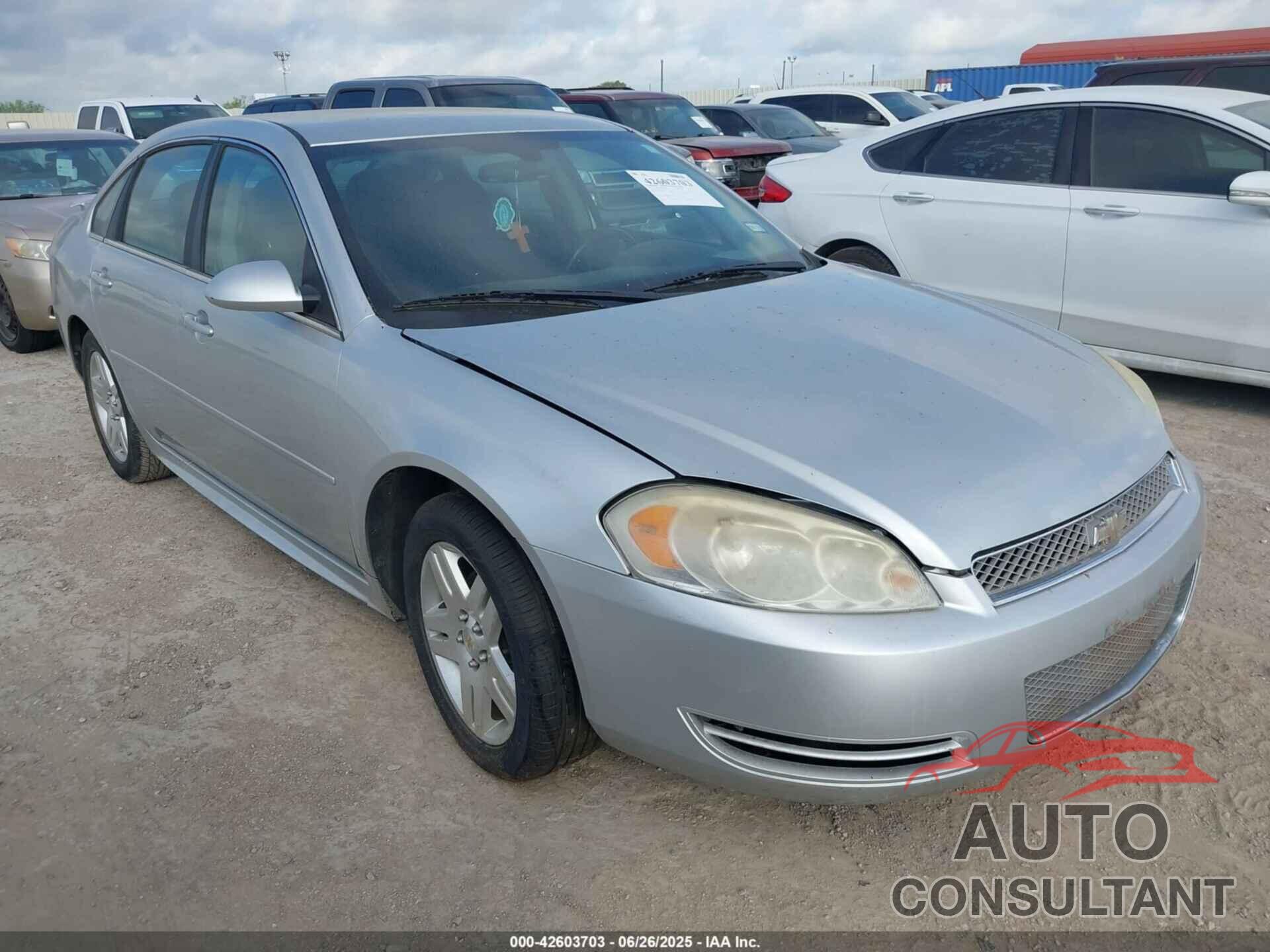 CHEVROLET IMPALA 2012 - 2G1WG5E37C1100586