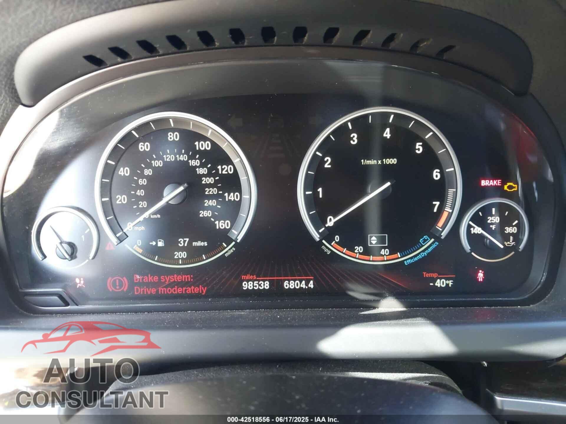 BMW 650I 2012 - WBALX3C52CC528849