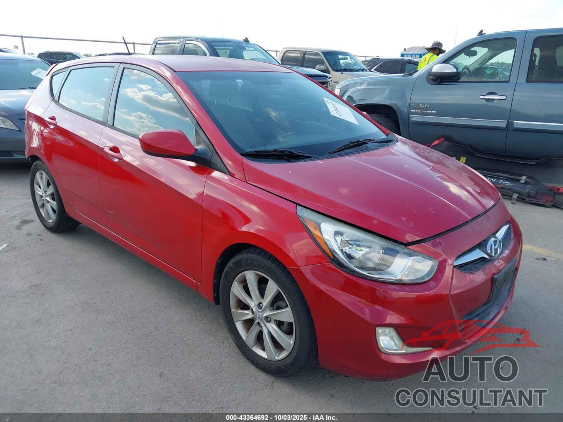 HYUNDAI ACCENT 2012 - KMHCU5AE3CU003377