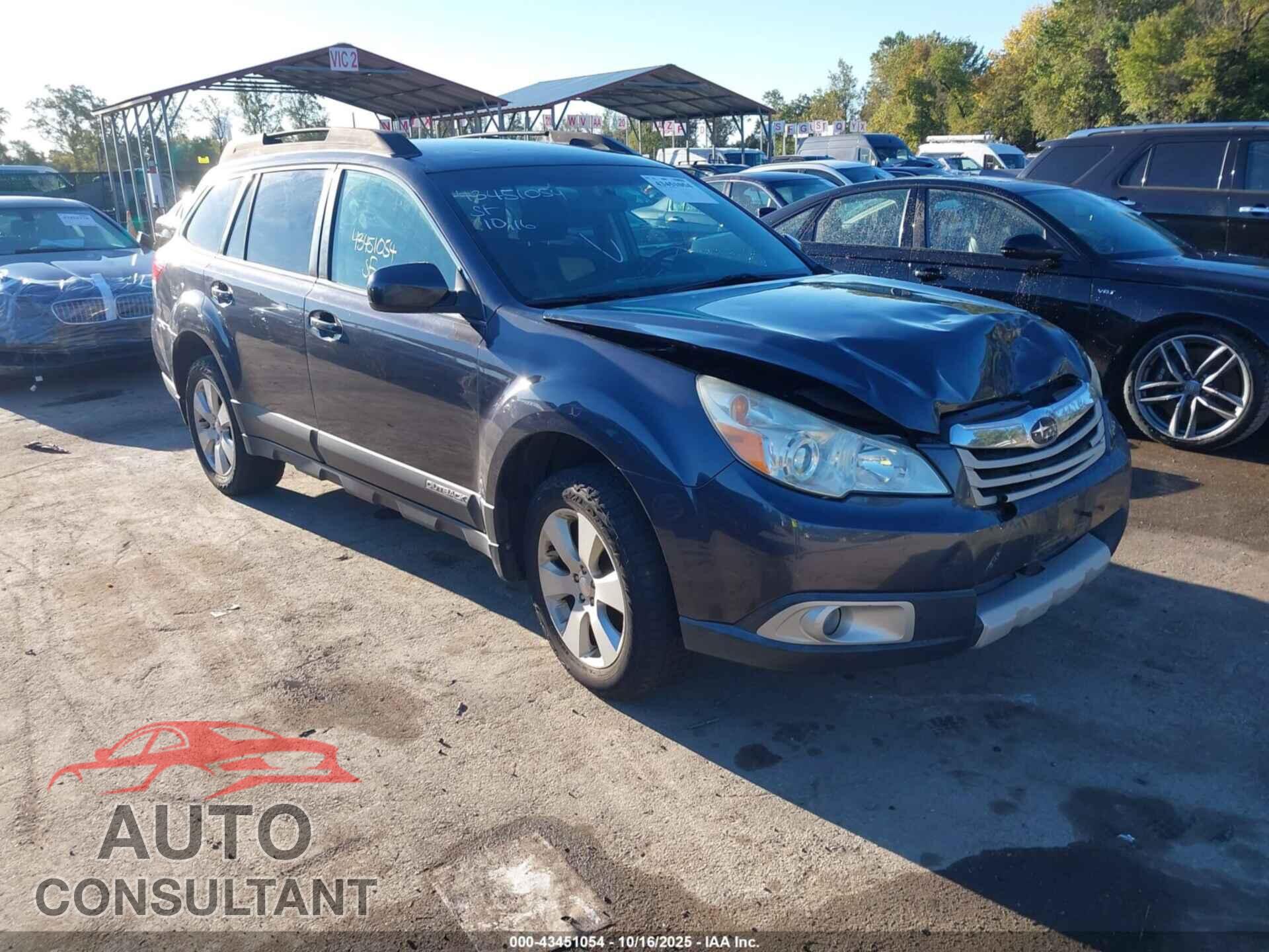 SUBARU OUTBACK 2011 - 4S4BRBCC0B3347602