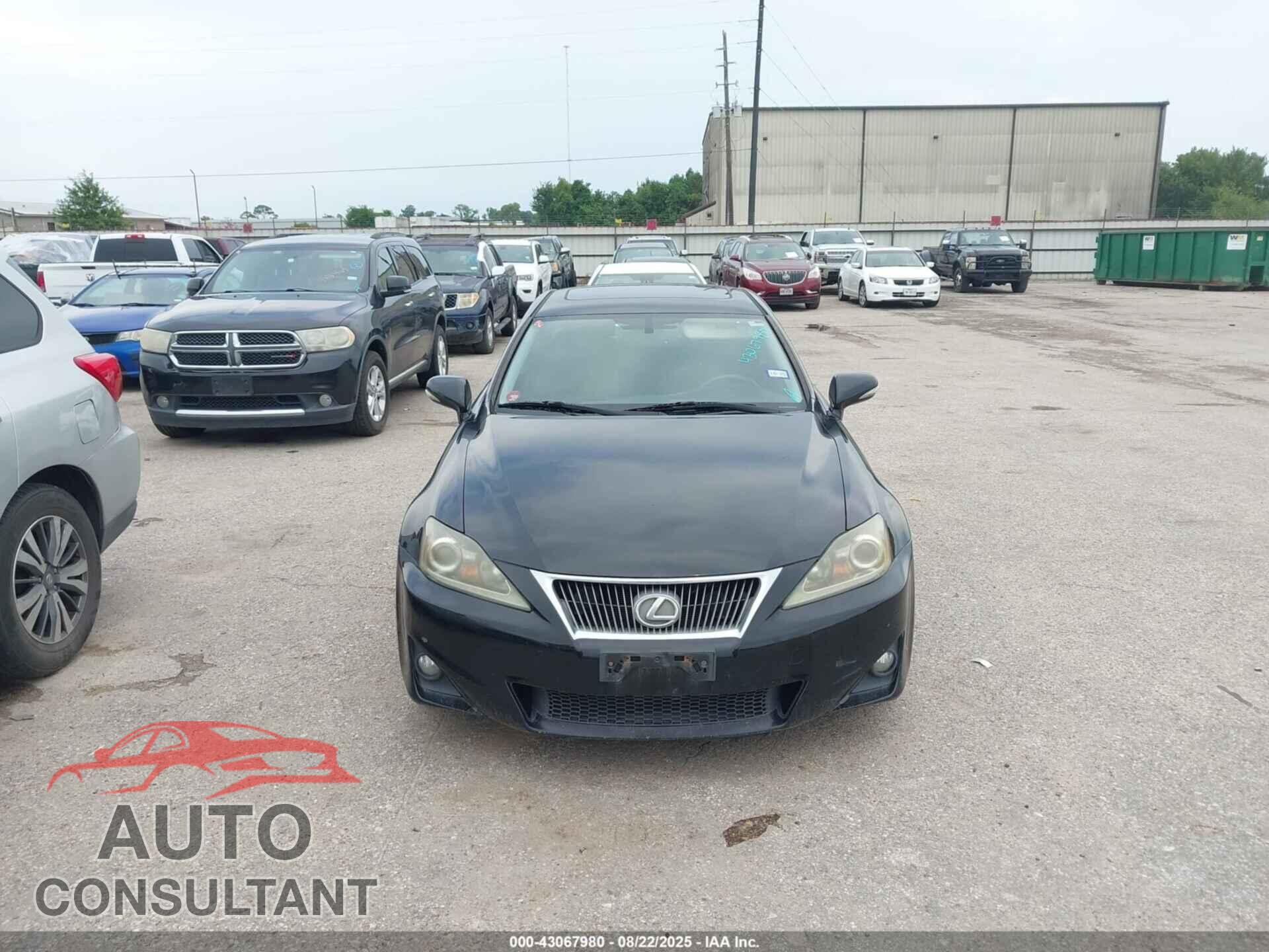 LEXUS IS 250 2012 - JTHBF5C20C5169250