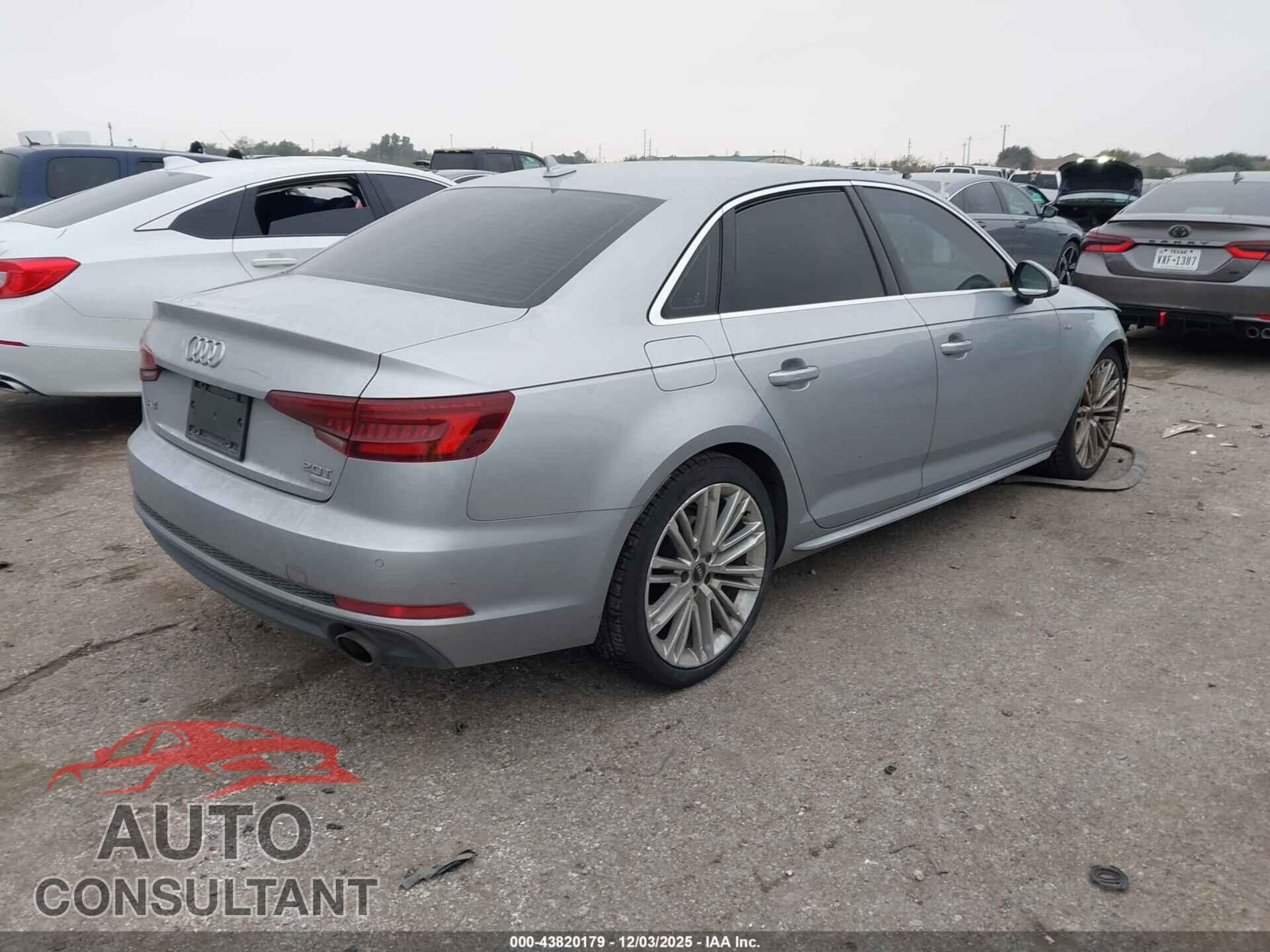 AUDI A4 2018 - WAULMAF42JA101079