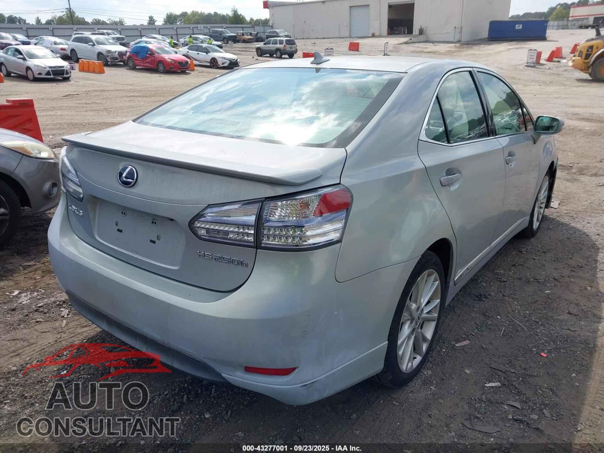 LEXUS HS 250H 2010 - JTHBB1BA9A2011274