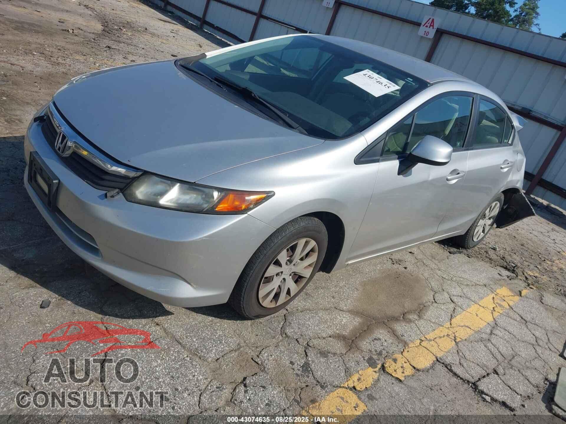 HONDA CIVIC 2012 - JHMFB2F52CS000625