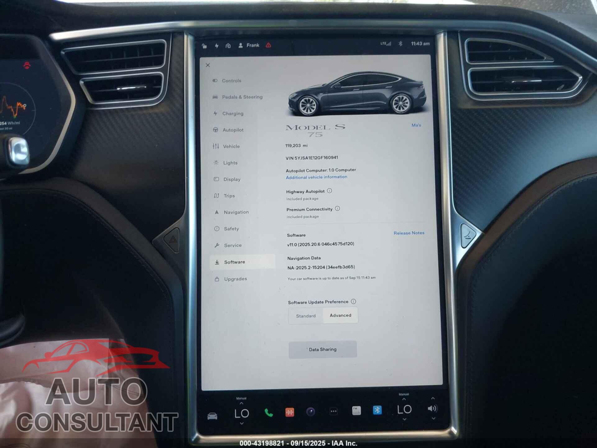 TESLA MODEL S 2016 - 5YJSA1E12GF160941