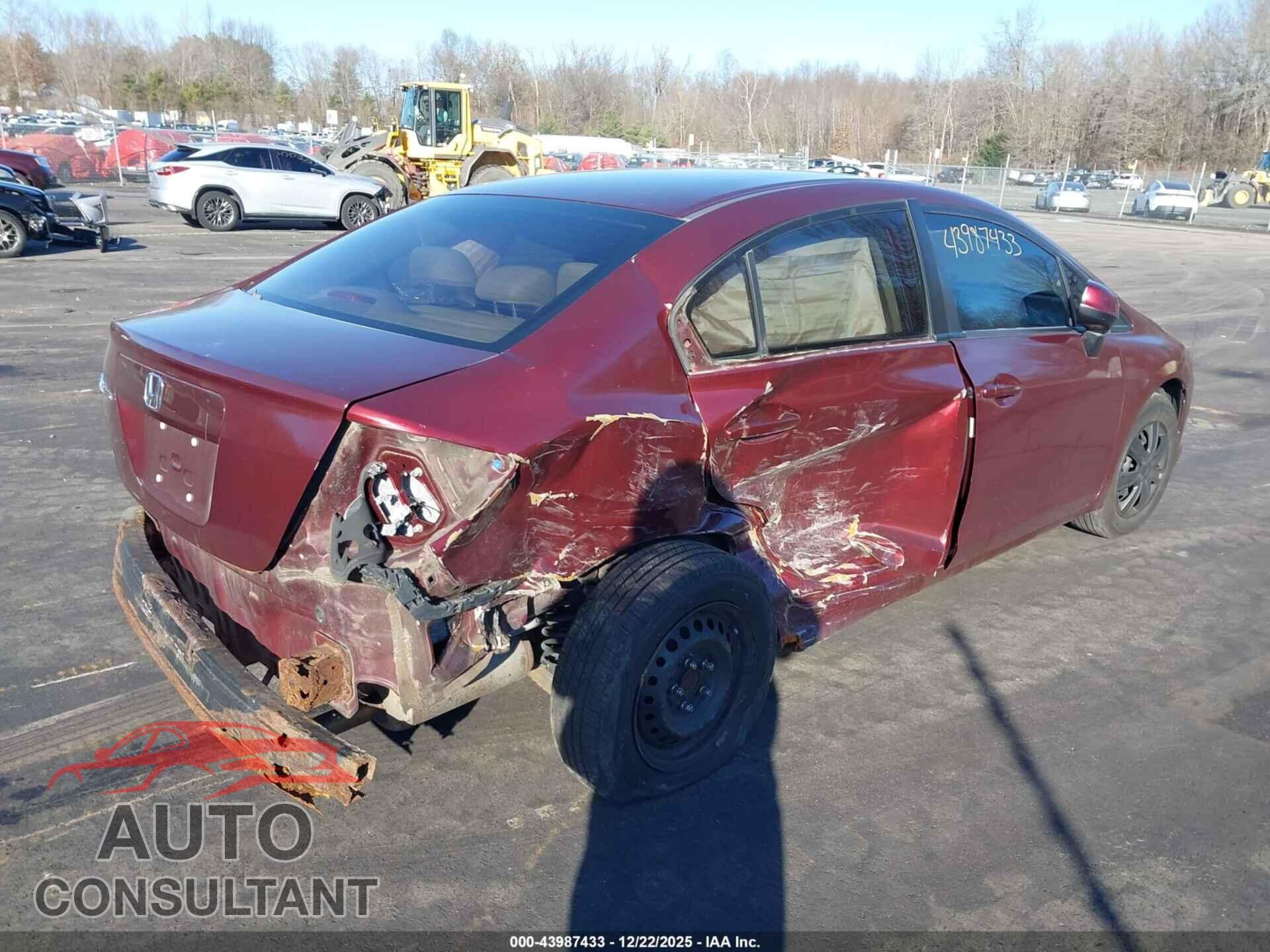 HONDA CIVIC 2012 - 2HGFB2F51CH553728