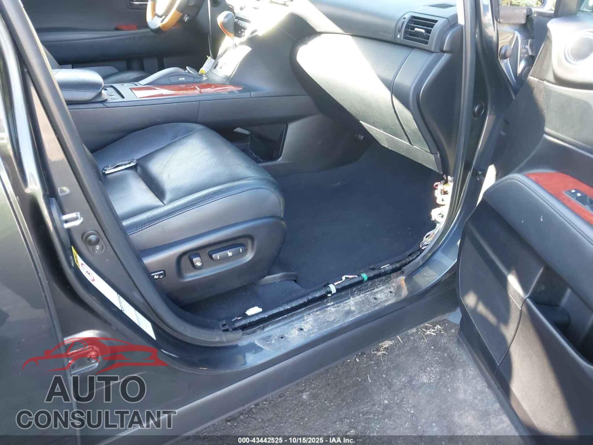 LEXUS RX 350 2010 - 2T2BK1BA8AC061663