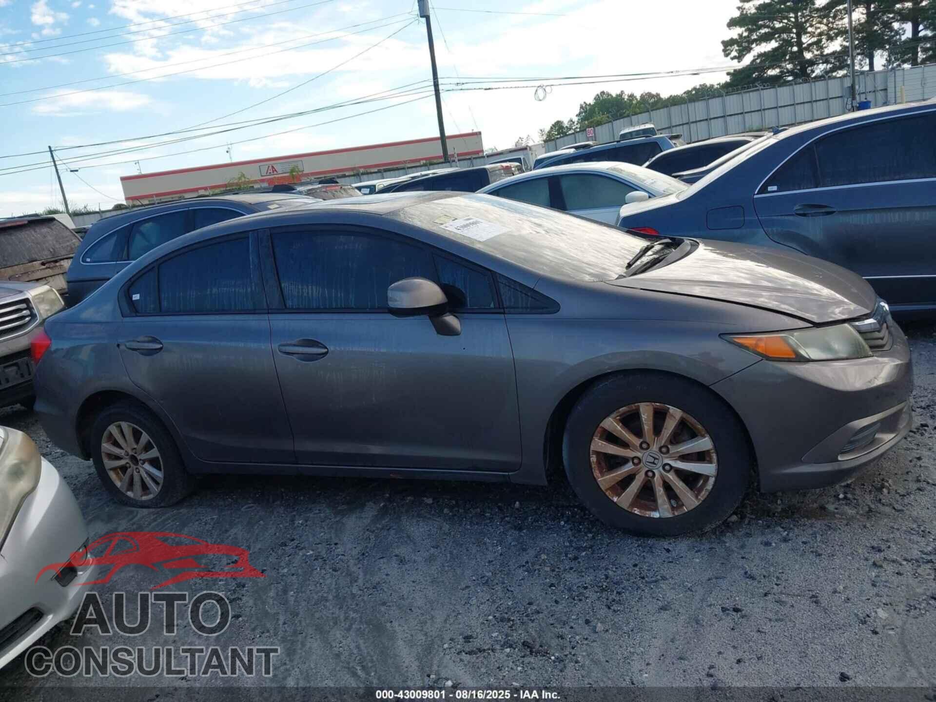 HONDA CIVIC 2012 - 19XFB2F82CE334555