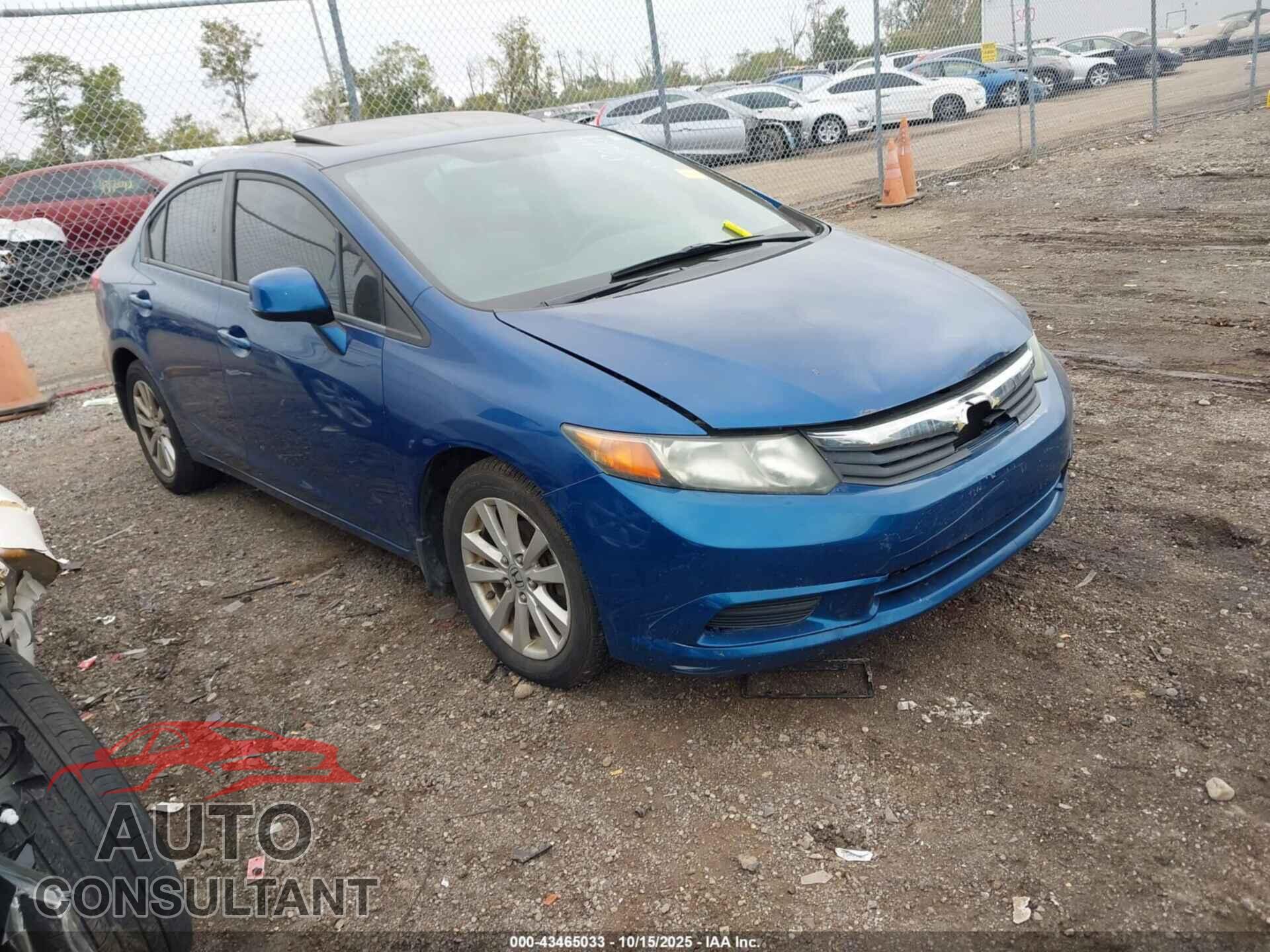 HONDA CIVIC 2012 - 19XFB2F98CE036214